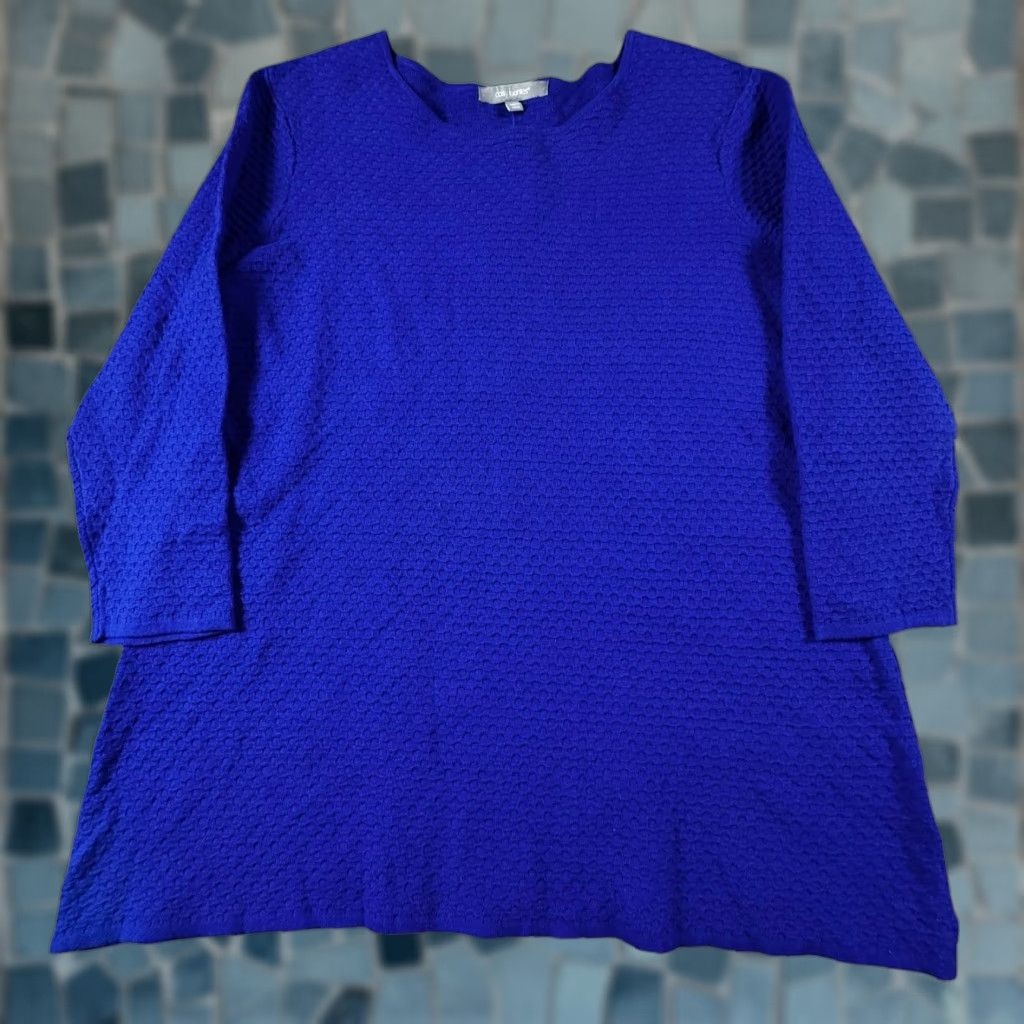 Vintage Daisy Fuentes Sweater Women's Large Long Sleeve Textured Tunic Freshwater Jacket? Size L / US 10 / IT 46 - 1 Thumbnail