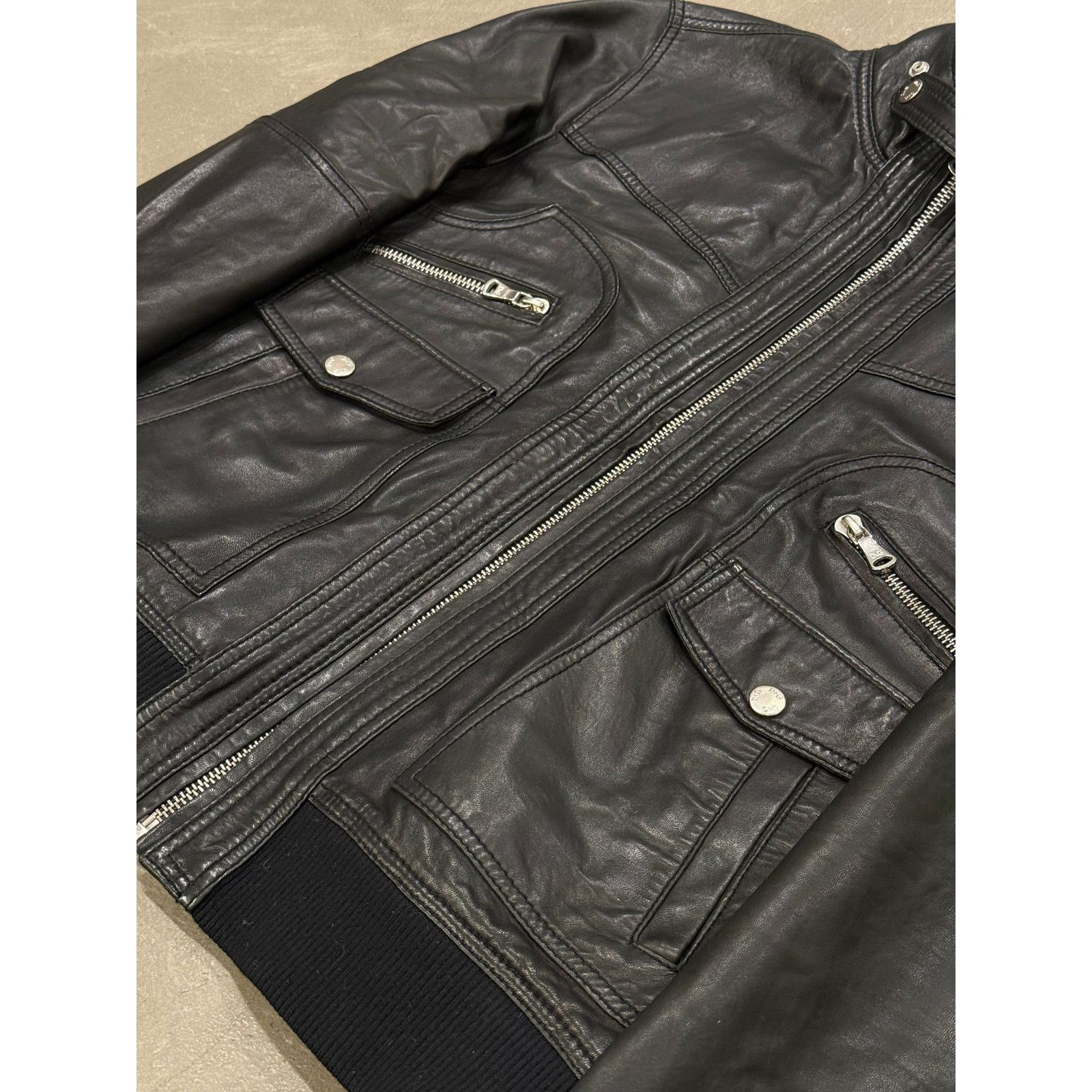 Dolce & Gabbana 2000s Dolce & Gabbana cargo leather bomber jacket Size US XL / EU 56 / 4 - 4 Thumbnail