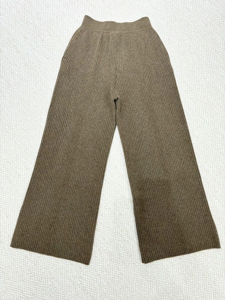 Loro Piana LORO PIANA Classic brown wide leg pants Size 28" / US 6 / IT 42 - 2 Thumbnail