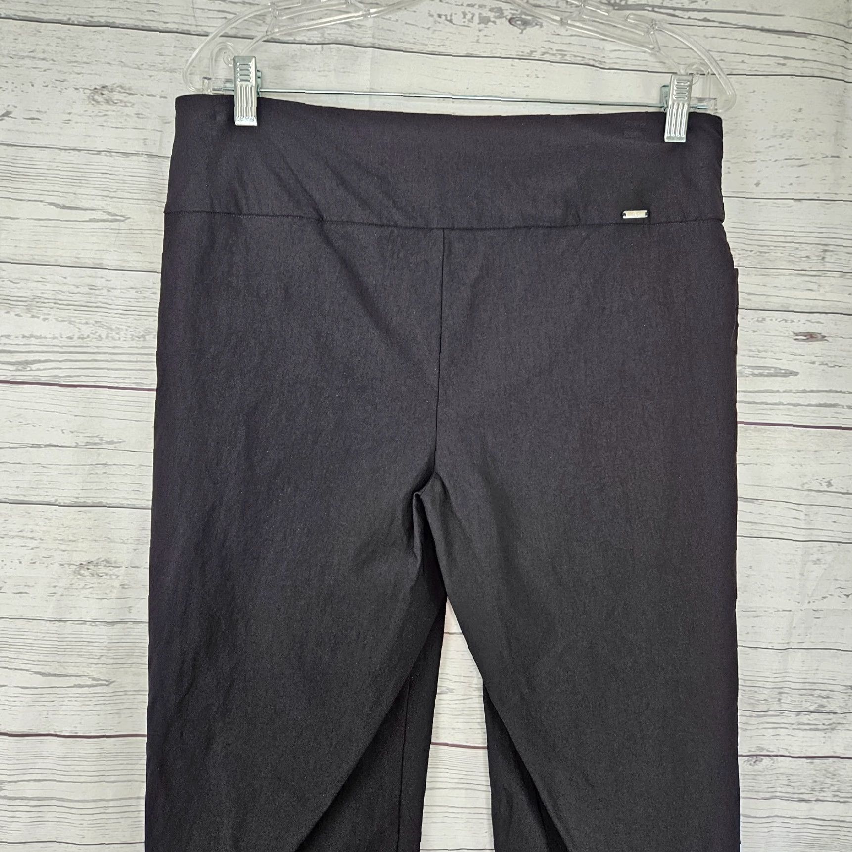 CO VINTAGE S.C.&Co Womens Cropped Pants Sz 12 Black Pull On Mid Rise Cropped Pants Womens 12 Black Pull On Size 34" / US 12 / IT 48 - 4 Thumbnail