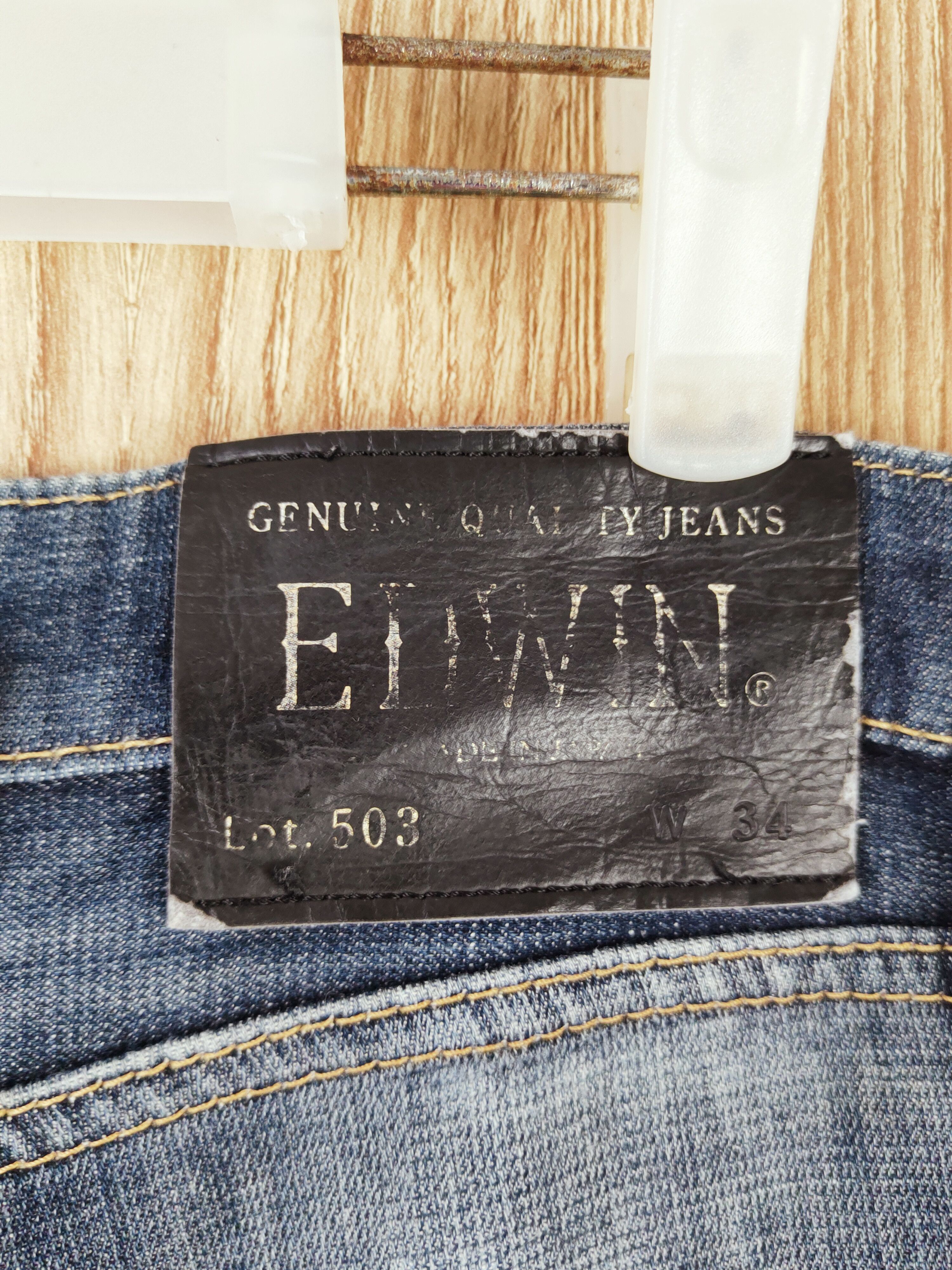 Edwin Edwin Dark Blue Faded Distressed Ripped Jeans #W610 Size US 34 / EU 50 - 7 Thumbnail