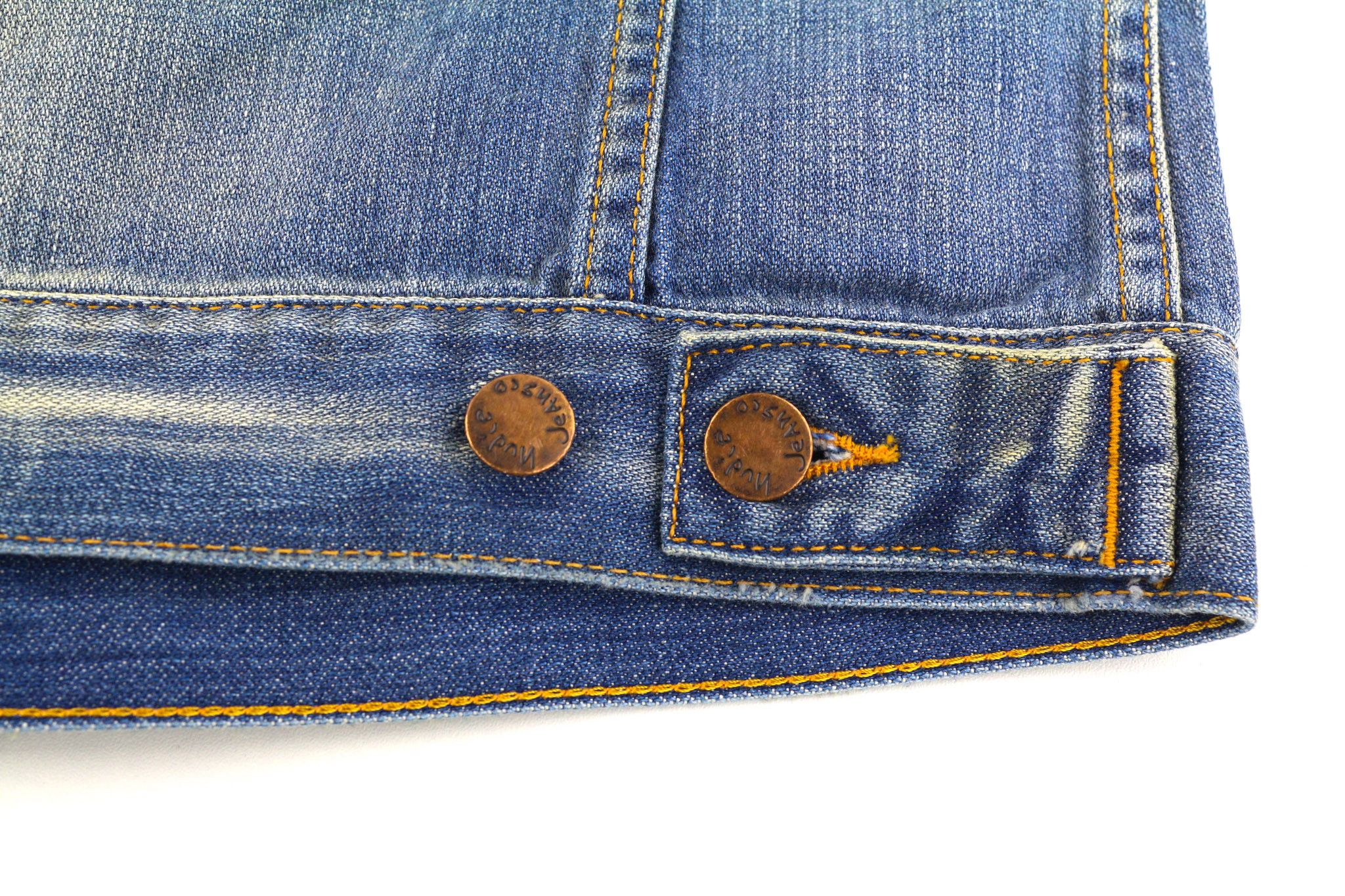 Nudie Jeans PERRY S Bright Broken Mid Blue Denim Jacket 82442 Size US S / EU 44-46 / 1 - 7 Thumbnail