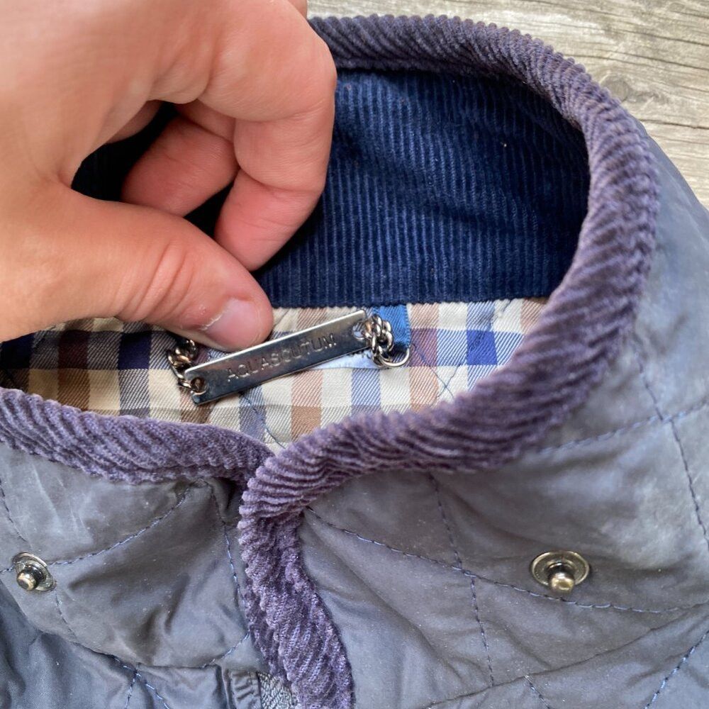Aquascutum Vintage 90s Aquascutum London England Quilted Jacket Coat S Size US L / EU 52-54 / 3 - 4 Thumbnail