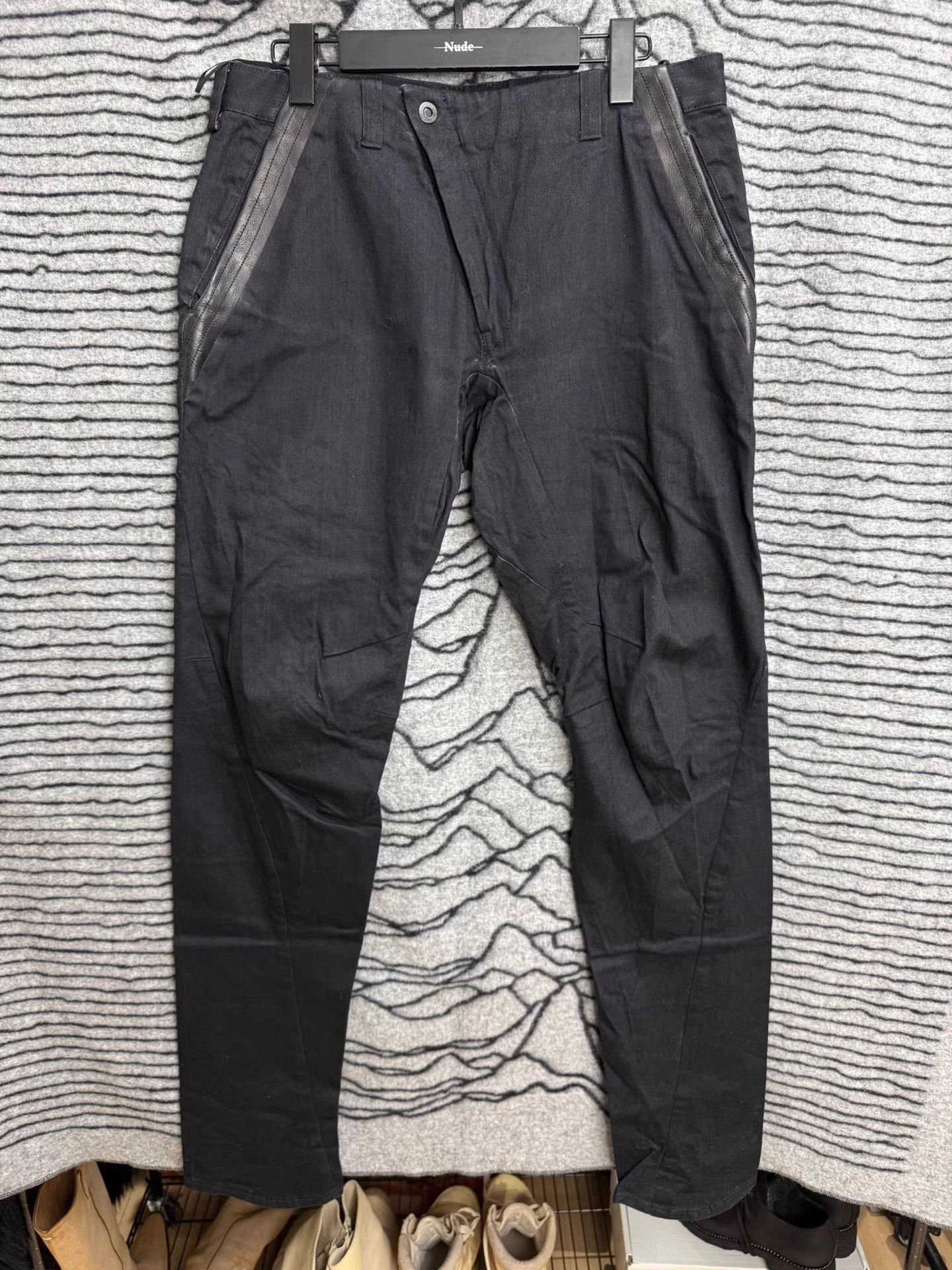Devoa Gray Casual Pants with Zip Accents Size 34 Size US 34 / EU 50 - 1 Thumbnail