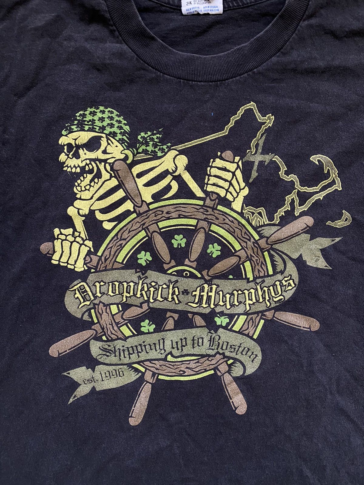 Band Tees × Vintage Vintage Dropkick Murphys t shirt made in USA Size US L / EU 52-54 / 3 - 4 Thumbnail