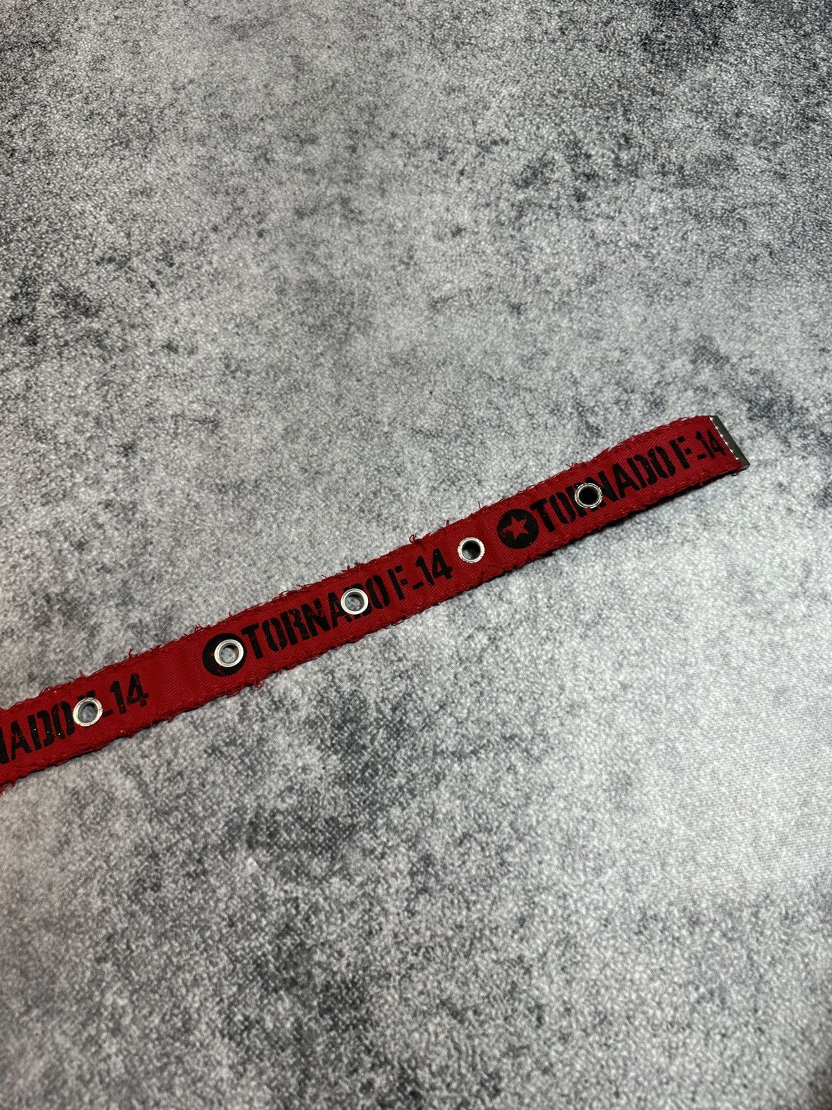 Designer Y2K Vintage Full Holes Tornado F-14 Distressed Belts USA Alt Size ONE SIZE - 2 Thumbnail