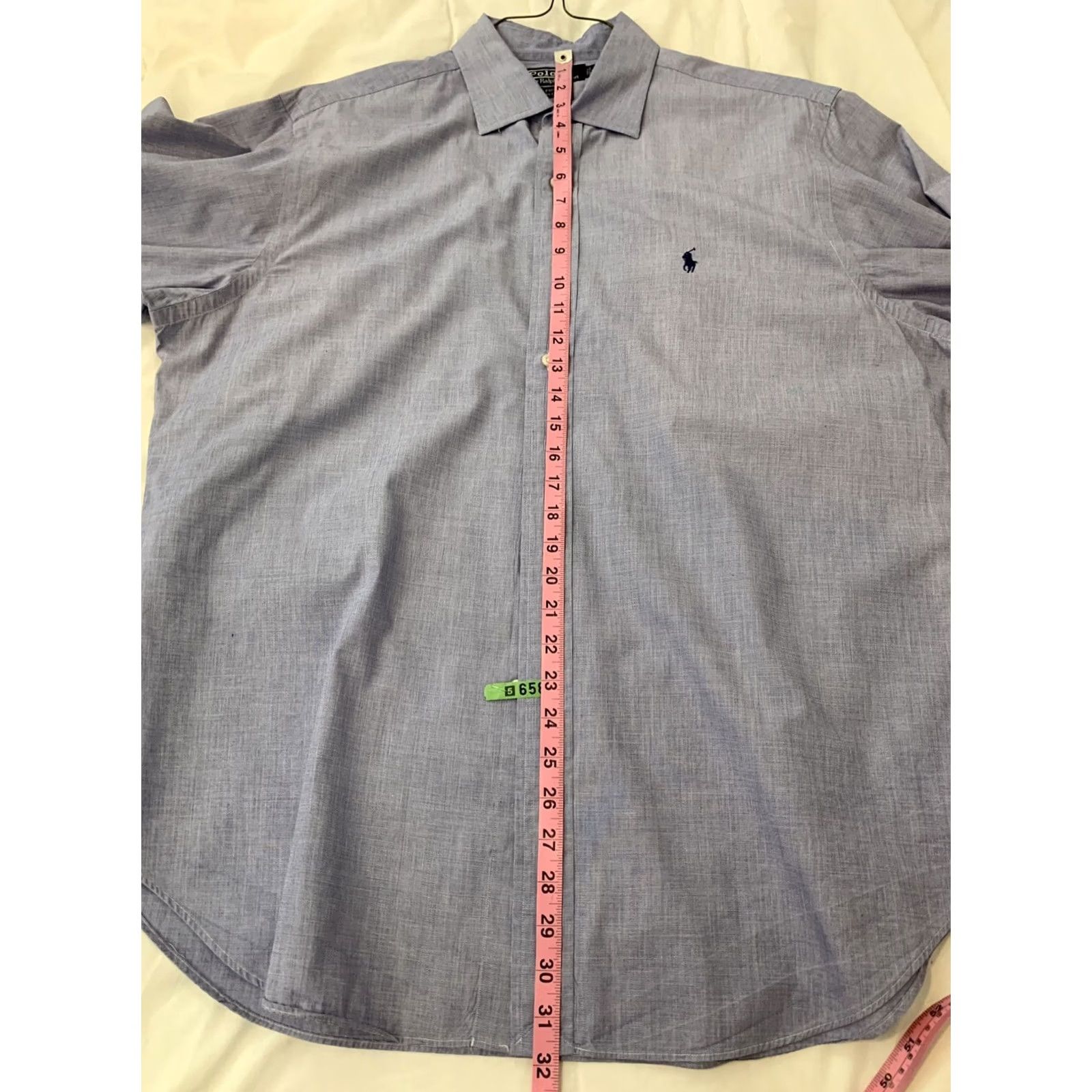 Polo Ralph Lauren Polo Ralph Lauren PHILIP Long Sleeve Button Front Shirt Blue 17 34/35 Dress Shirt Men Size US XL / EU 56 / 4 - 5 Thumbnail