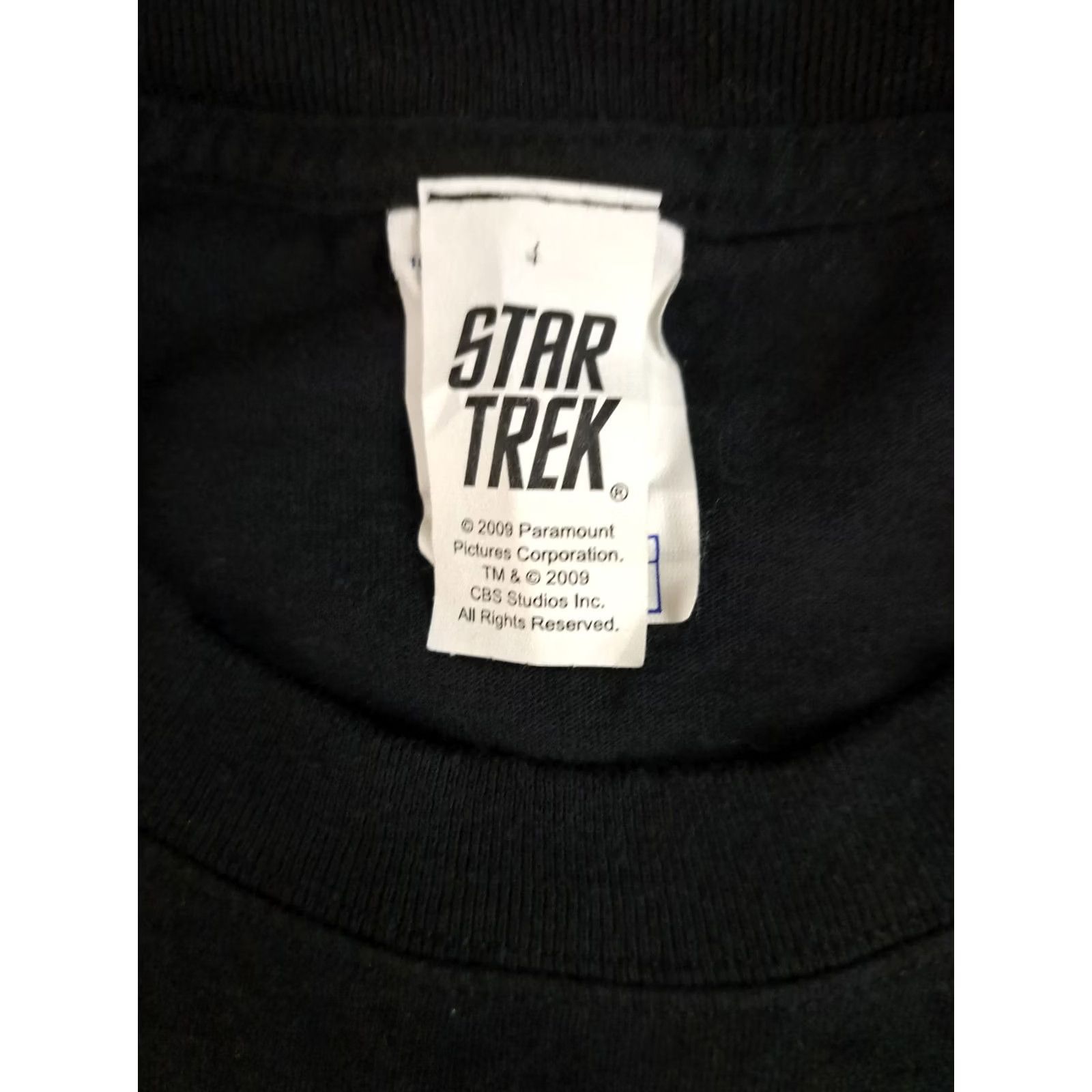 Vintage Vintage Star Trek 2009 Movie Picture Graphic T-Shirt X-Large Regular Unisex Adult Black Size US XL / EU 56 / 4 - 4 Thumbnail