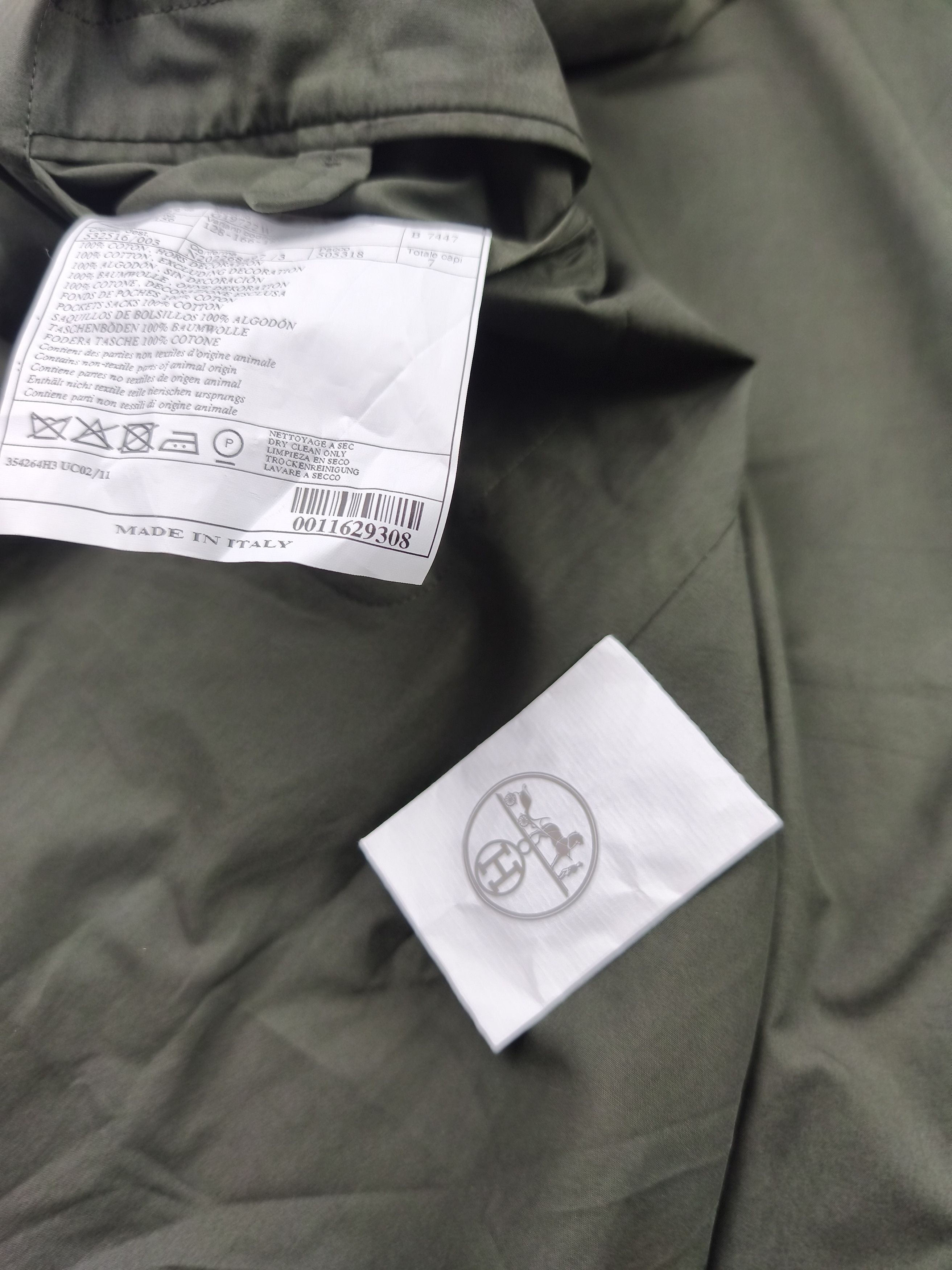 Hermes Hermes cotton blazer jacket Size 46R - 10 Thumbnail