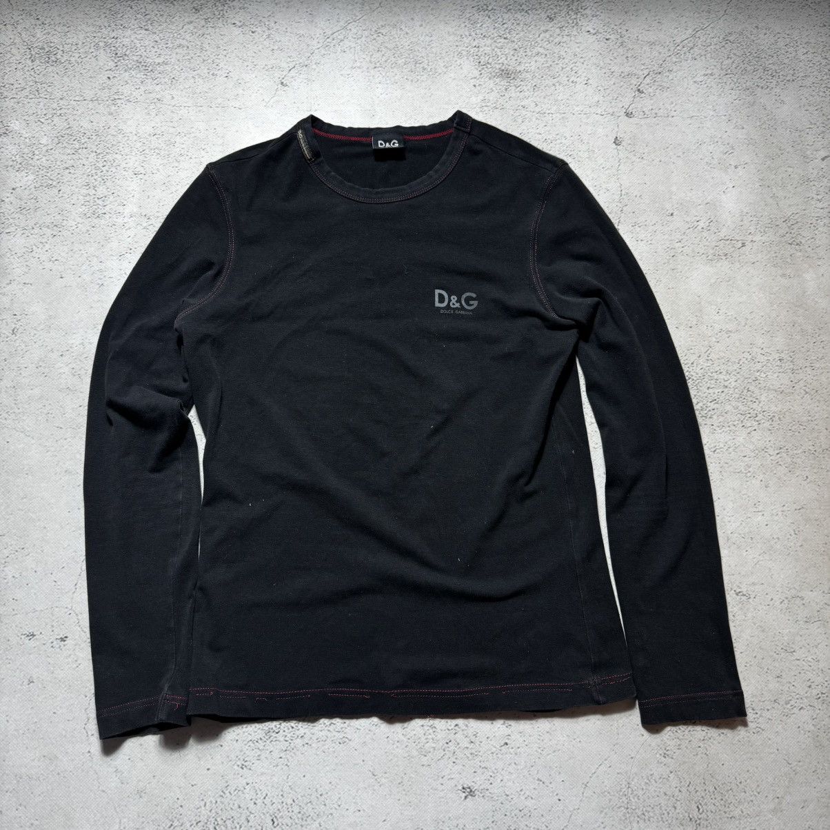 Dolce & Gabbana archive dolce gabbana distressed long sleeve with big logo Size M / US 6-8 / IT 42-44 - 5 Thumbnail