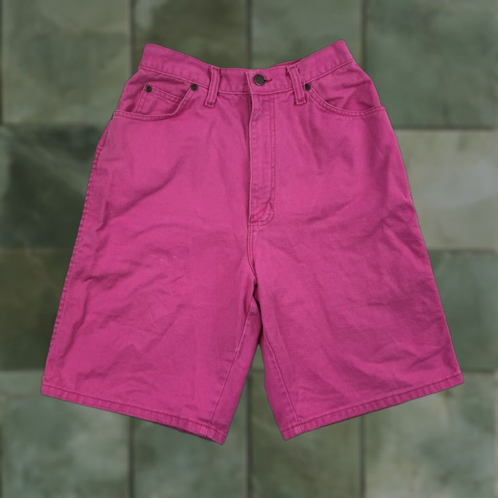 Vintage VINTAGE Congo Jeans Shorts Womens 10 Hipster 80s High Waist Pink Denim 80s Barbie USA Womens Size 32" / US 10 / IT 46 - 1 Thumbnail