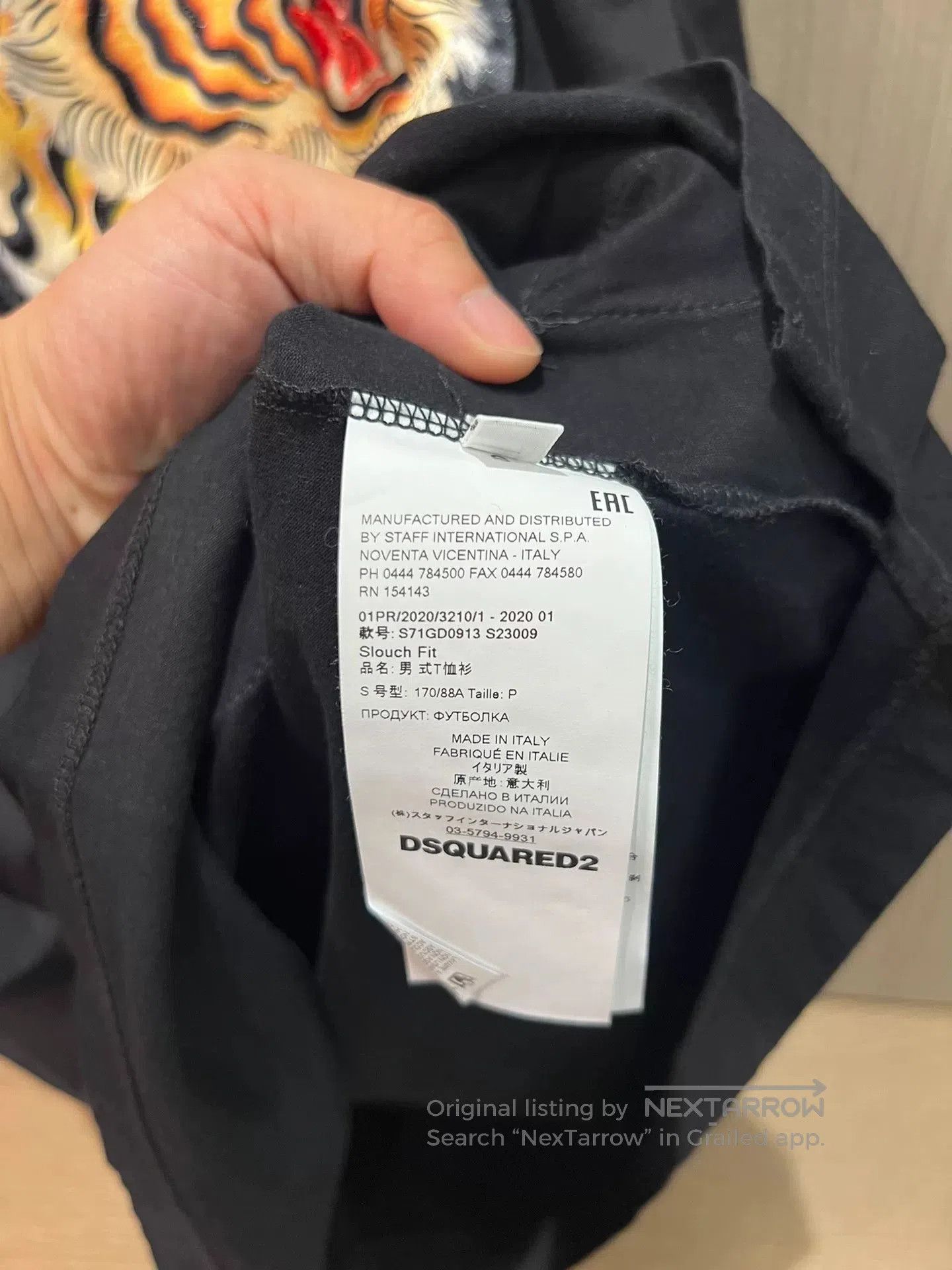 Dsquared2 Dsquared2 Tiger Embroidery Short Sleeve Shirt. Size US S / EU 44-46 / 1 - 4 Thumbnail