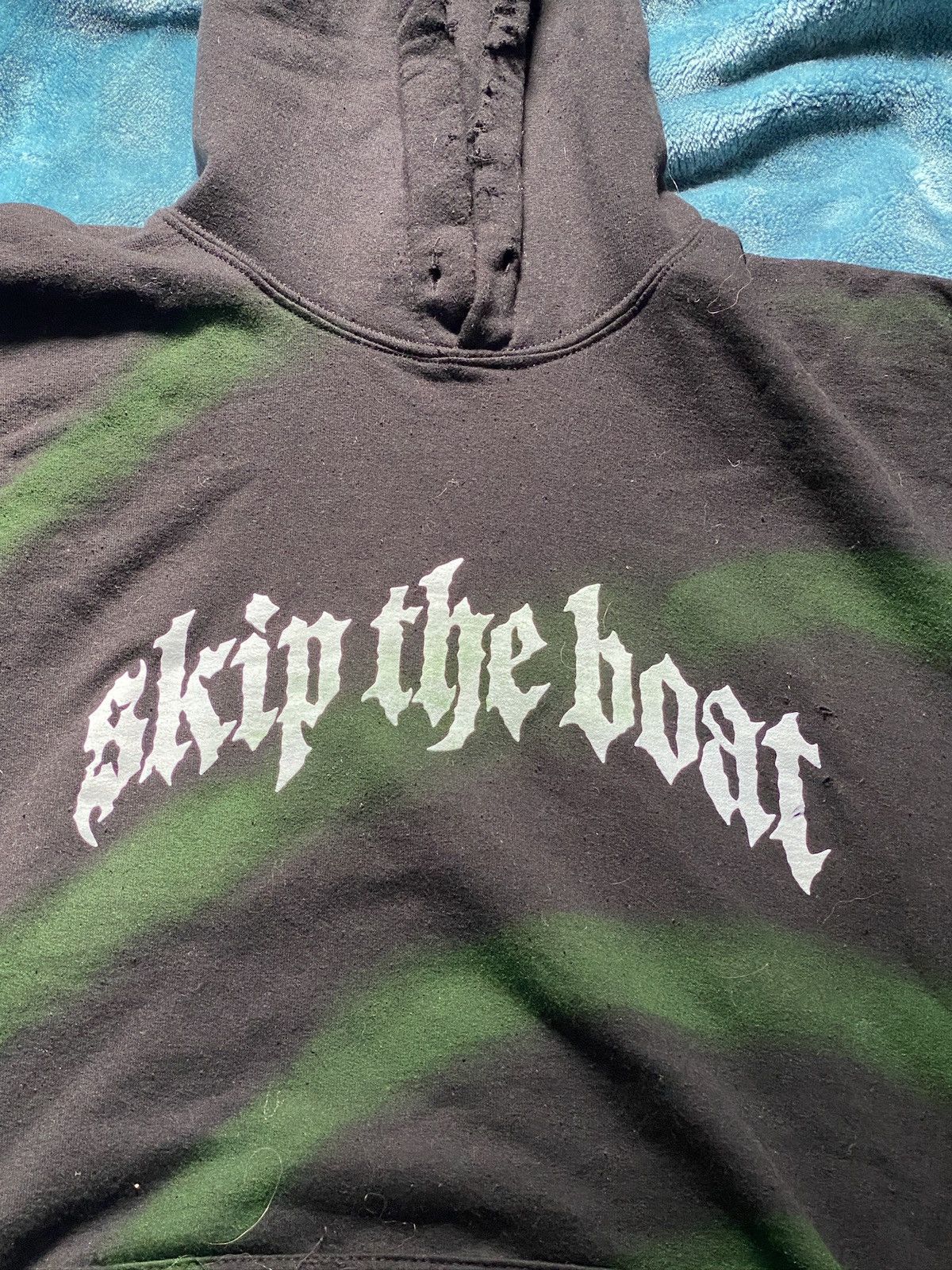 image of Skip The Boat (1/1) Auction Hoodie/vest in Black, Men's (Size XL)