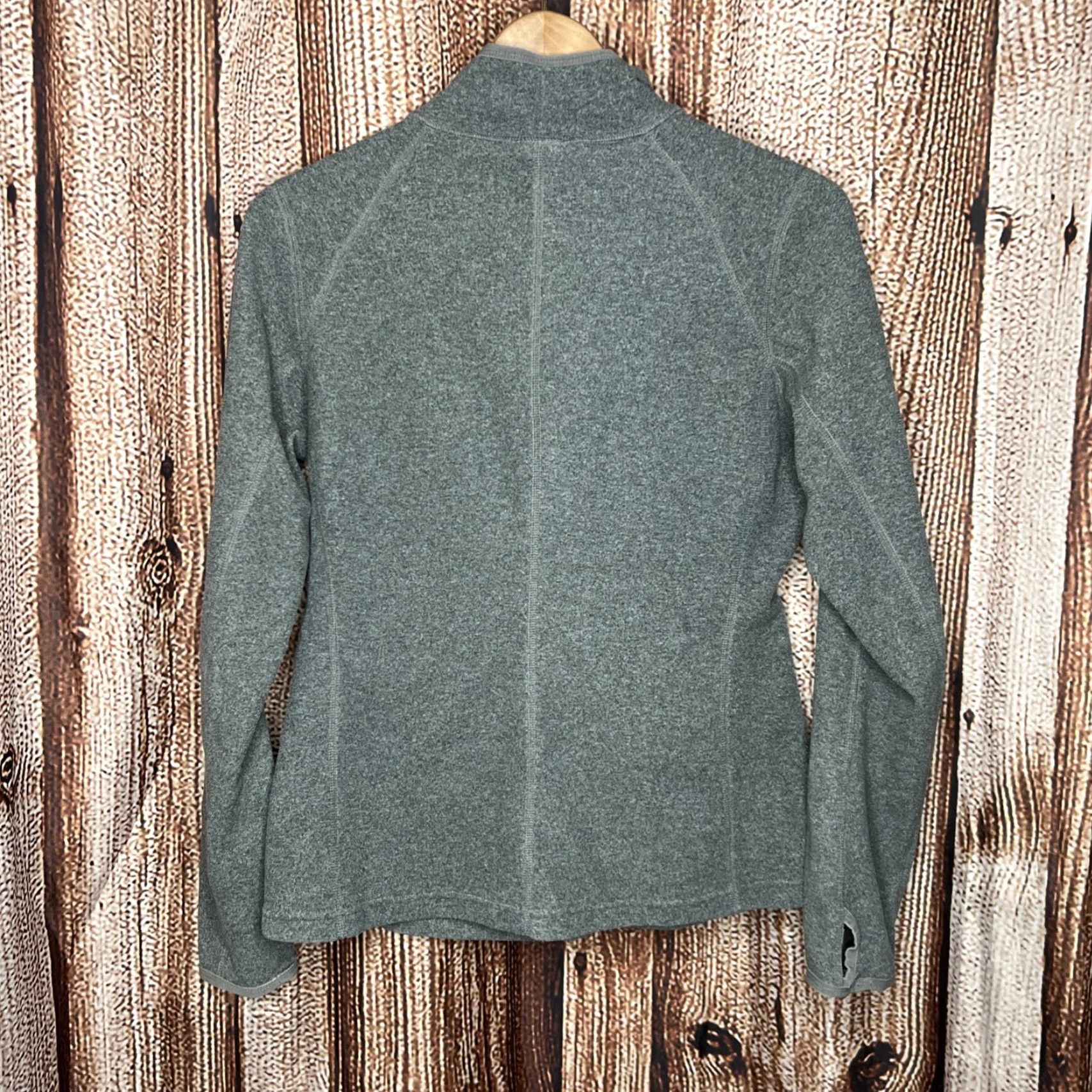 The North Face VINTAGE The North Face TKA 100 Womens Gray Full Zip Pocket Fleece Athletic Jacket Size M / US 6-8 / IT 42-44 - 3 Thumbnail