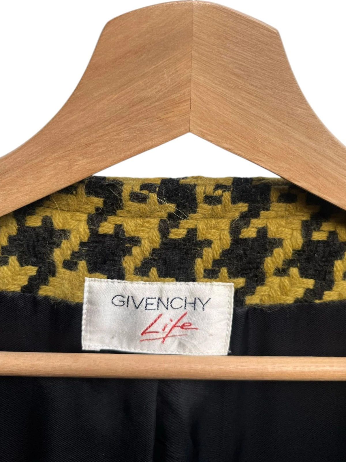 Givenchy Vintage Givenchy Life Tweed Check Wool Blend Coat Size M / US 6-8 / IT 42-44 - 9 Thumbnail