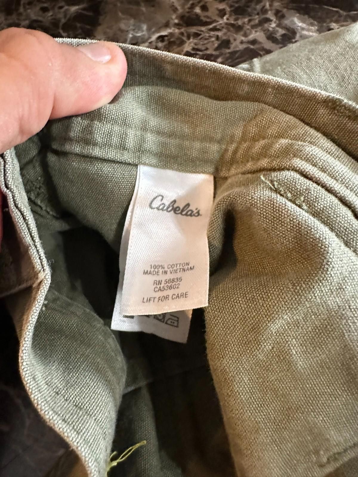 Cabelas Cabela’s Classic Fit pants, size 36x34, in olive green Size US 36 / EU 52 - 5 Thumbnail
