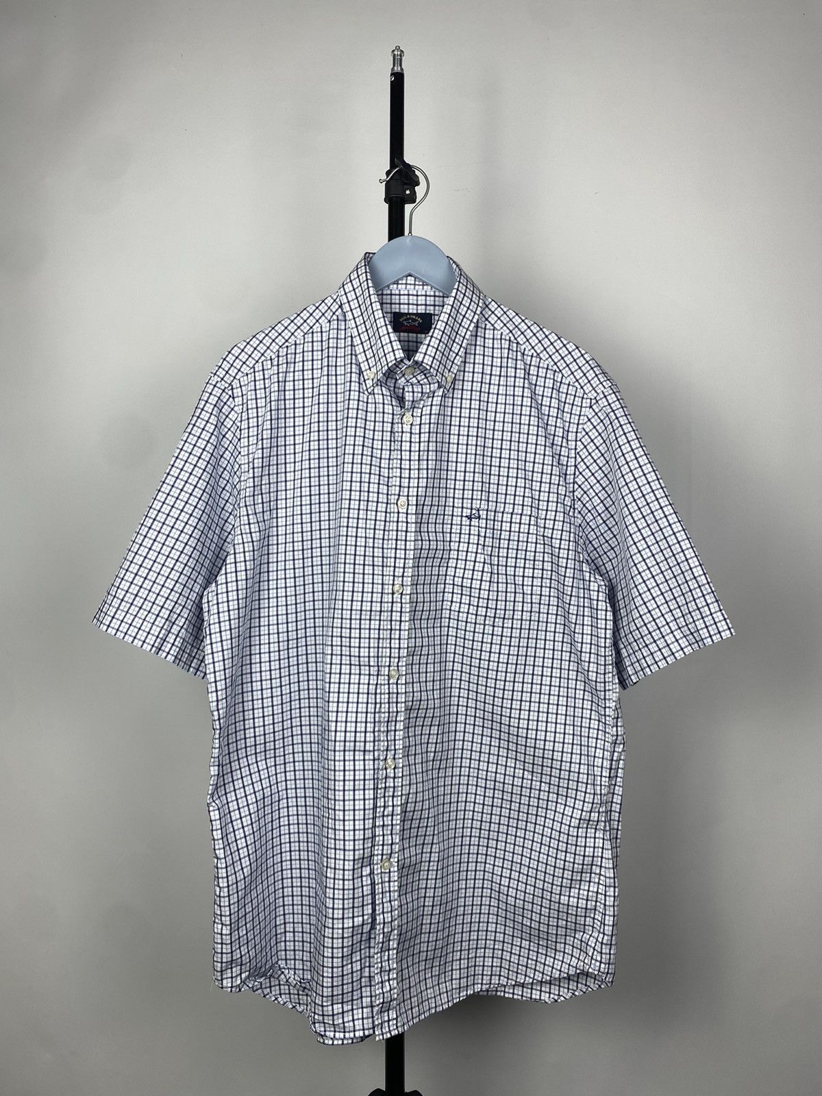 Paul & Shark × Vintage Vintage 90s Paul & Shark Yachting Plaid Shirt Button Up Size US L / EU 52-54 / 3 - 1 Thumbnail