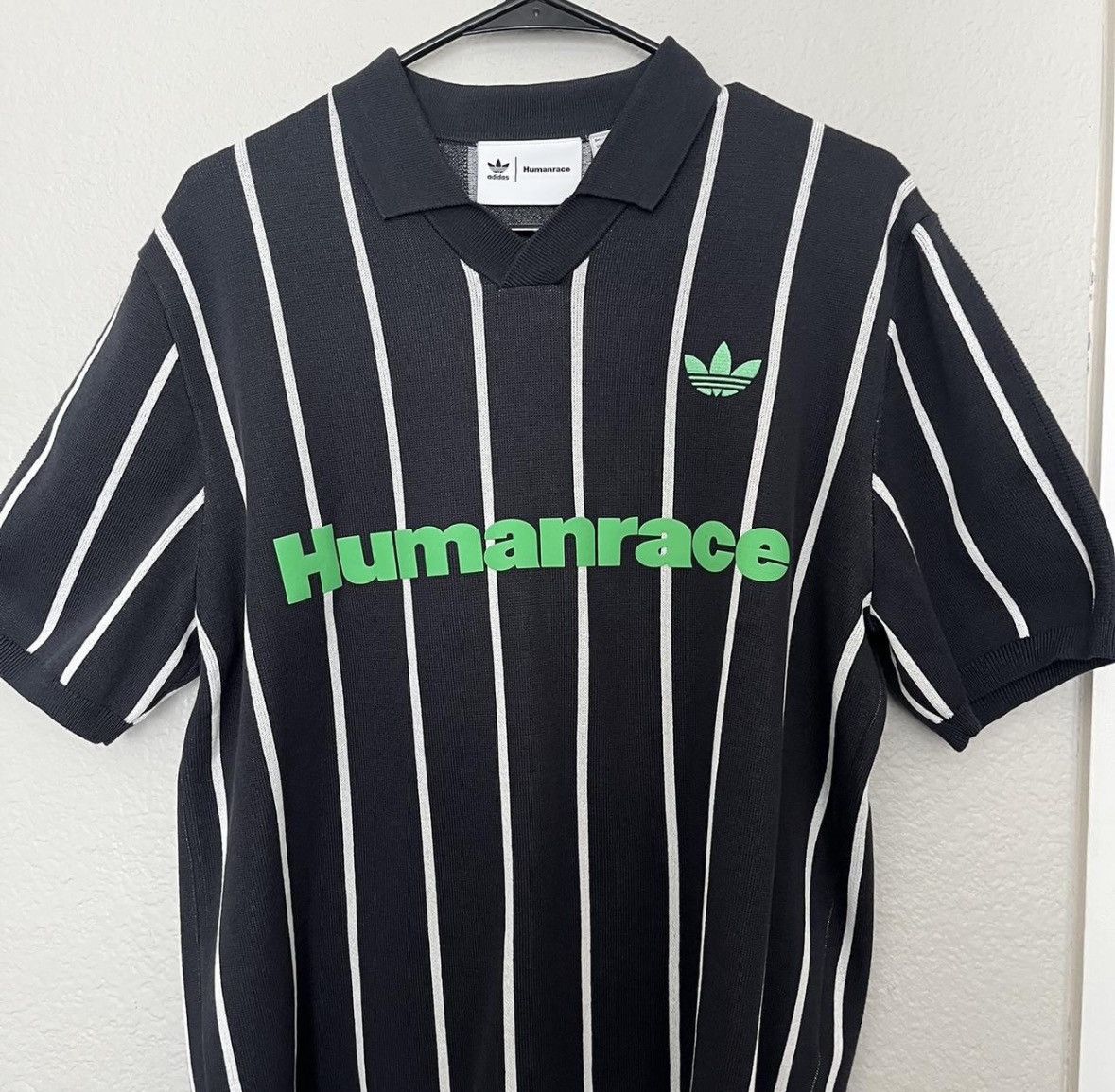 Adidas × Human Made Adidas Polo Jersey Knit Pharrell Williams Humanrace Size M. Size US M / EU 48-50 / 2 - 2 Thumbnail