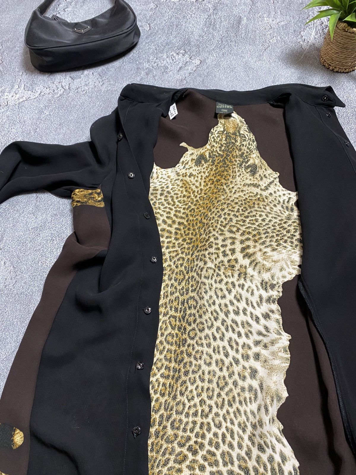 Jean Paul Gaultier Jean Paul Gaultier Blouse Femme Leopard Printed shirt brown Size M / US 6-8 / IT 42-44 - 3 Thumbnail