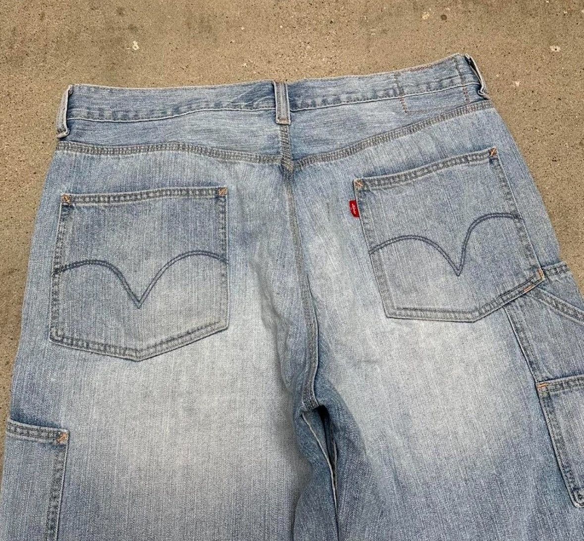 Levi's Vintage Clothing Vintage 90s Levis Carpenter Red Tab Cut Off Denim Shorts Size US 36 / EU 52 - 5 Thumbnail