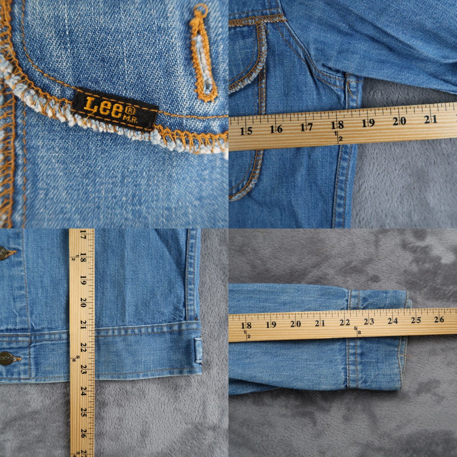 Lee VINTAGE Lee Denim Jacket Blue Western Style Button Front Two Pockets S Small 70s Size US S / EU 44-46 / 1 - 8 Thumbnail