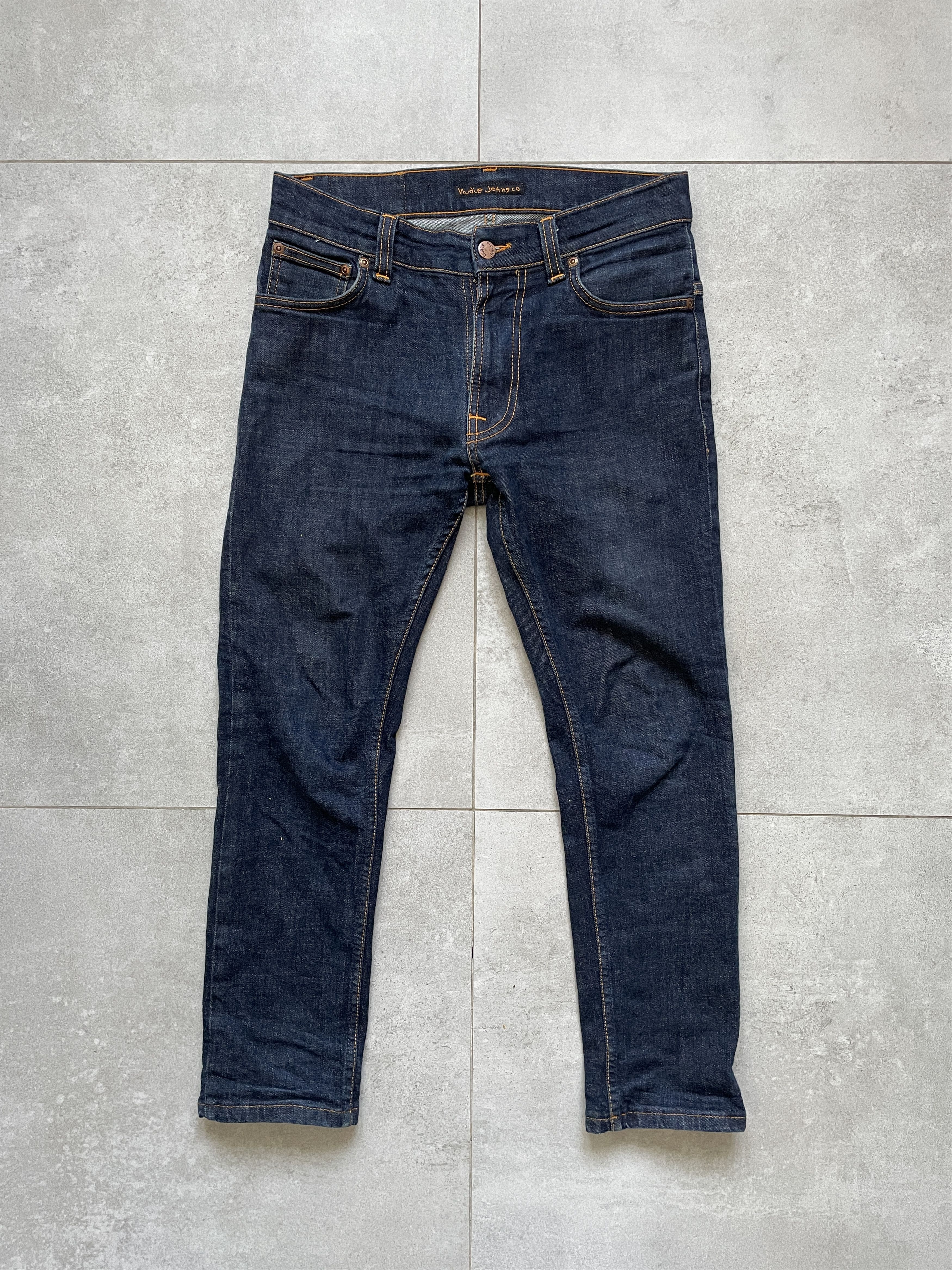 Japanese Brand × Jean × Nudie Jeans NAVY RAW DENIM NUDIE JEANS SLIM SLKINNY DENIM Size US 30 / EU 46 - 3 Thumbnail