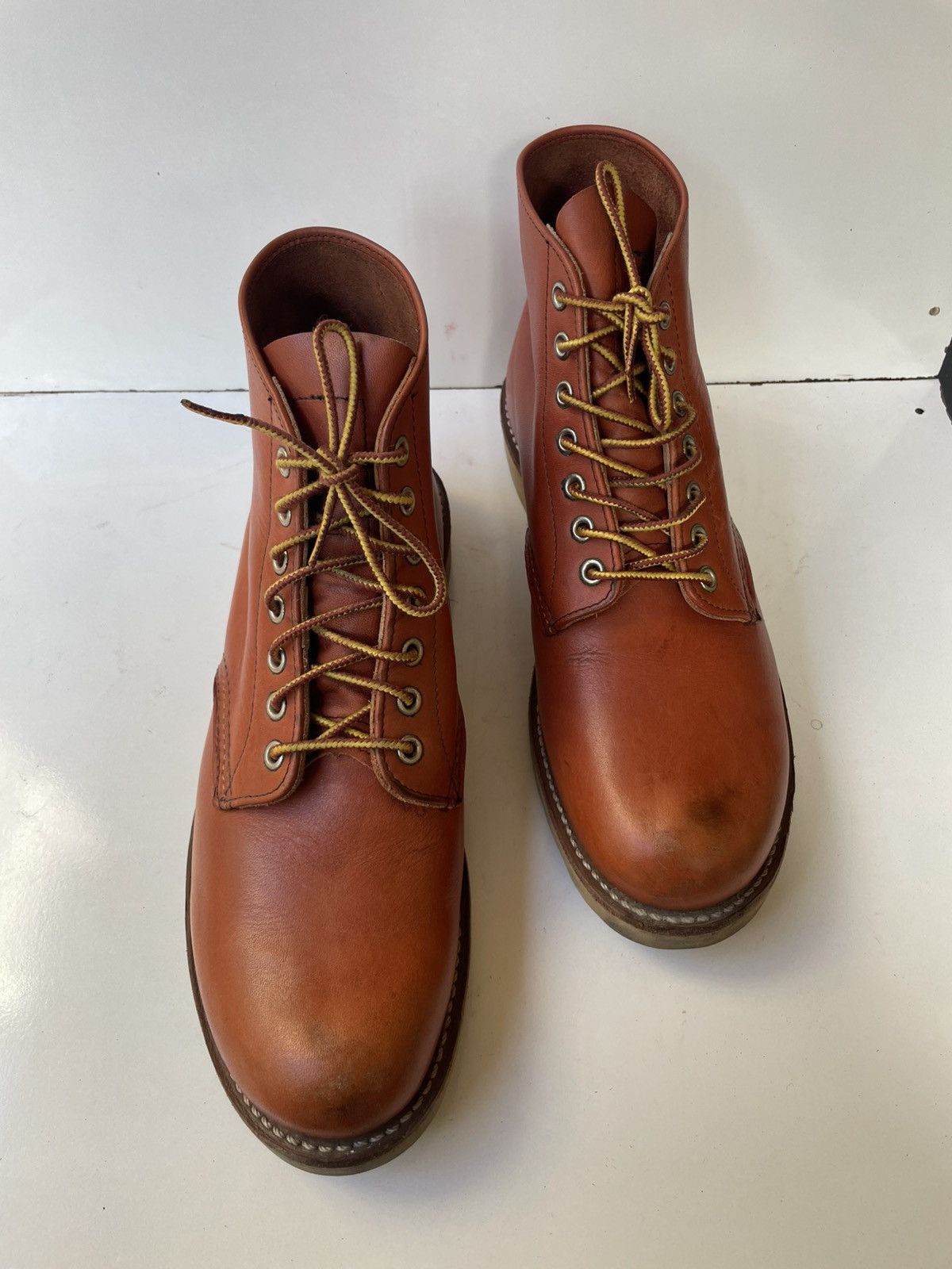 Red Wing Red Wing 8166 Round-Toe Brown Leather Men's Boots USA 9.5 Size US 9.5 / EU 42-43 - 10 Thumbnail