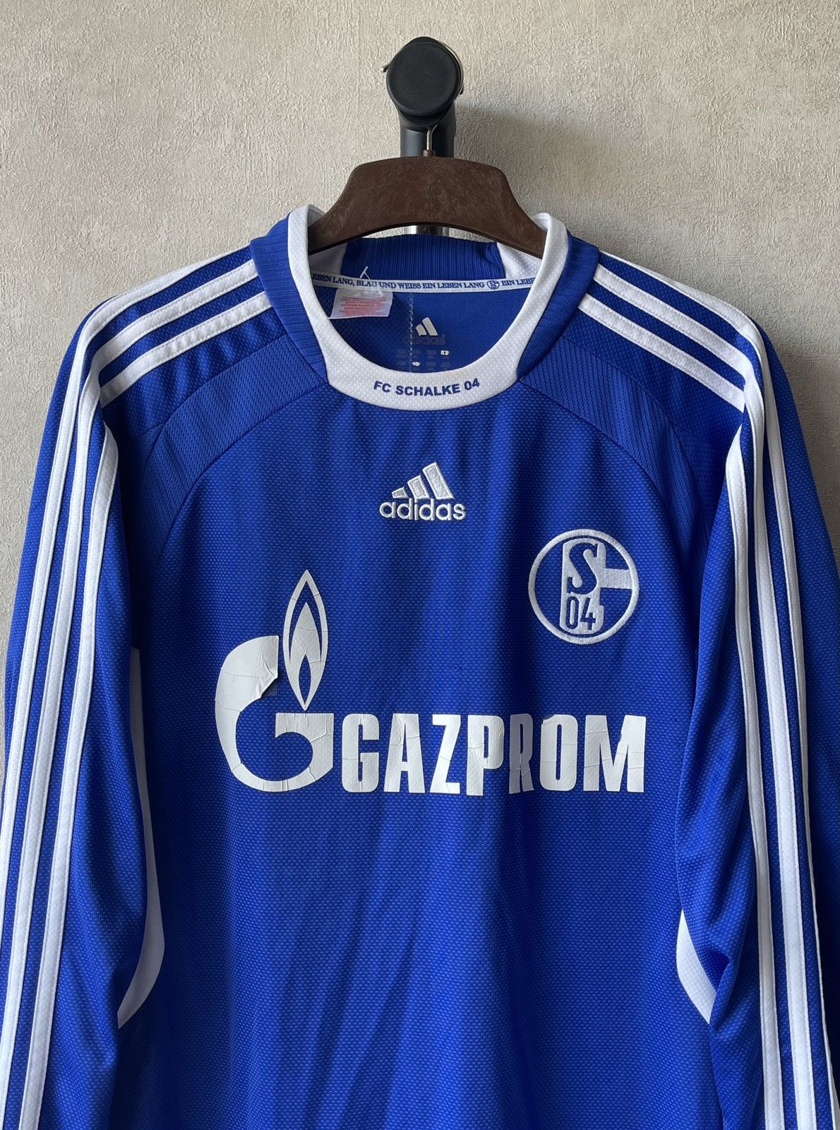Adidas Vintage ADIDAS FC Schalke 04 Gazprom Jersey Long Sleeve Size US XL / EU 56 / 4 - 2 Thumbnail