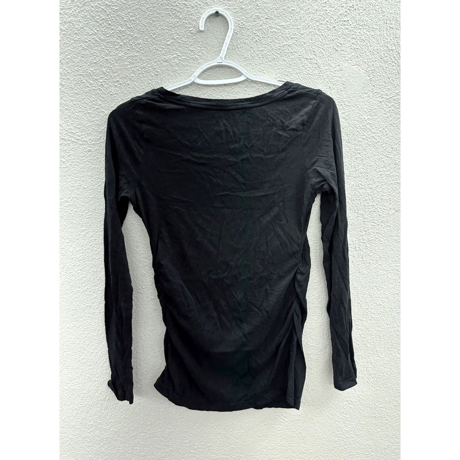 Vintage Womens Liz Lange Maternity Shirt Black Long Sleeve Size XS Size XS / US 0-2 / IT 36-38 - 7 Thumbnail