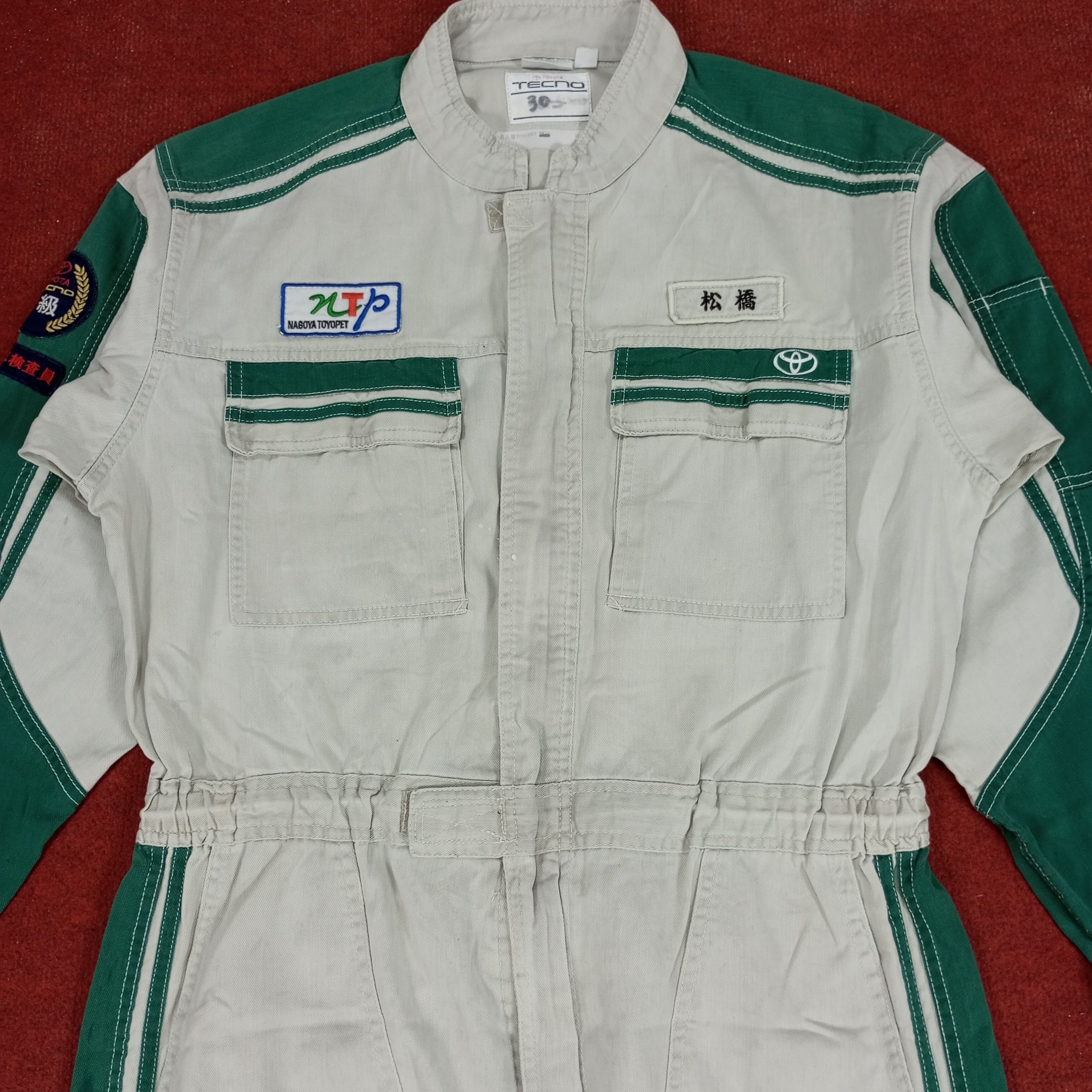 Japanese Brand × Vintage Toyota Toyopet Tecno Racing Workwear Coverall Jacket Size US L / EU 52-54 / 3 - 5 Thumbnail
