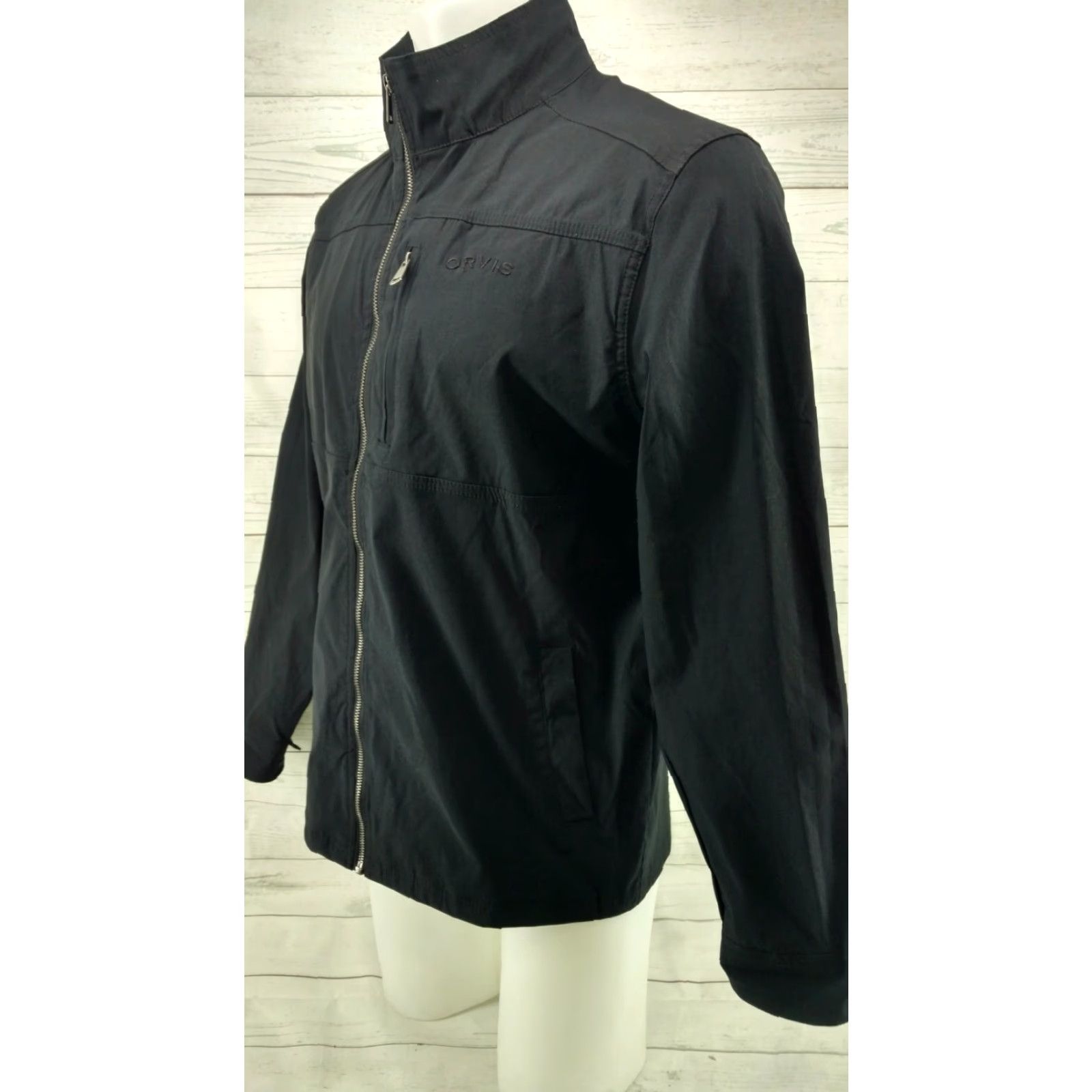 Orvis ORVIS Lightweight Water Resistant Men's Black Jacket Size Medium Nylon Zippered Jacket Size US M / EU 48-50 / 2 - 2 Thumbnail