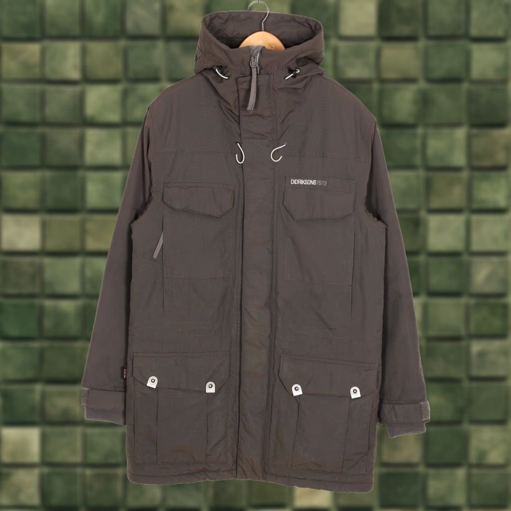 Vintage DIDRIKSONS Parka Jacket Men M Hooded Storm System Dry2 MJ6277 Size M / US 6-8 / IT 42-44 - 1 Thumbnail