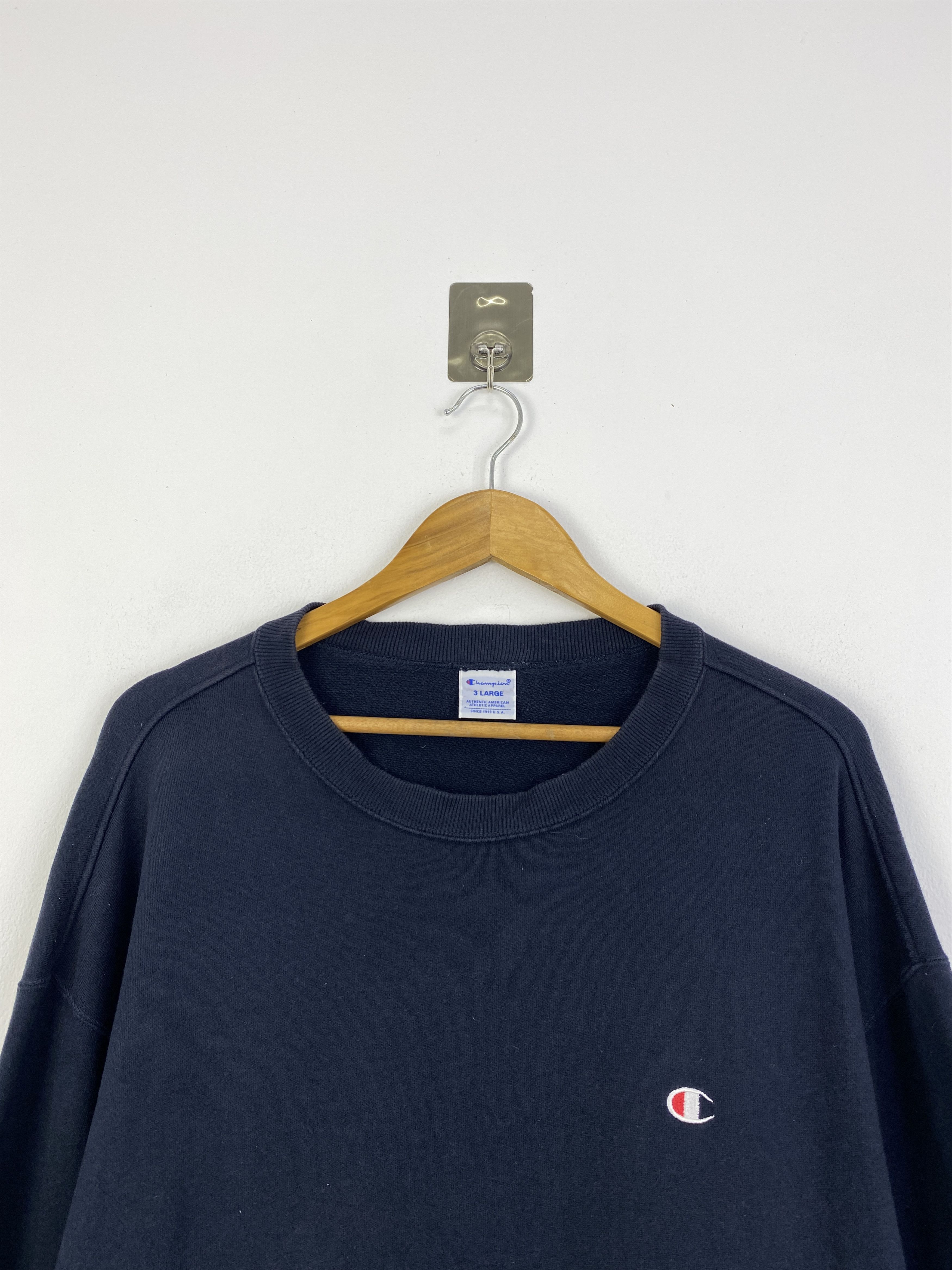 Champion Vintage Champion Plain Crewneck Sweatshirt SH0064 Size US XXL / EU 58 / 5 - 2 Thumbnail