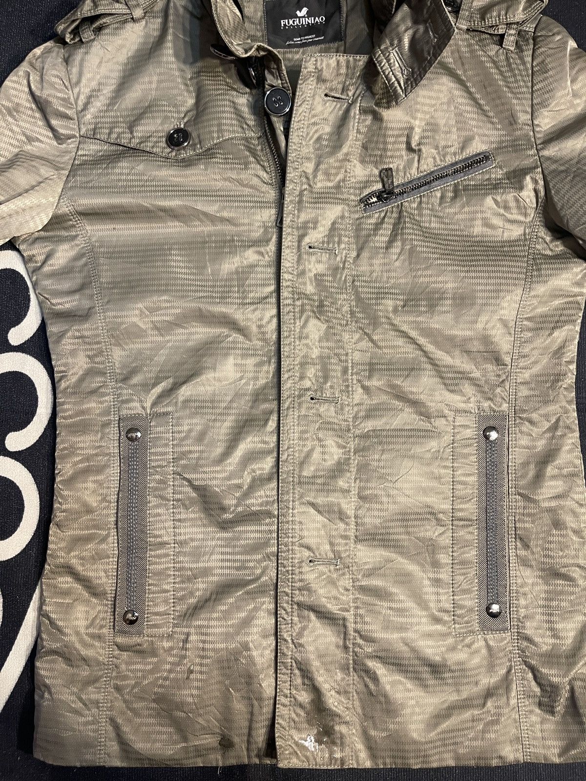 Japanese Brand × Vintage FUGUINIAO FULLZIPPER AND BUTTON JACKET Size US M / EU 48-50 / 2 - 8 Thumbnail