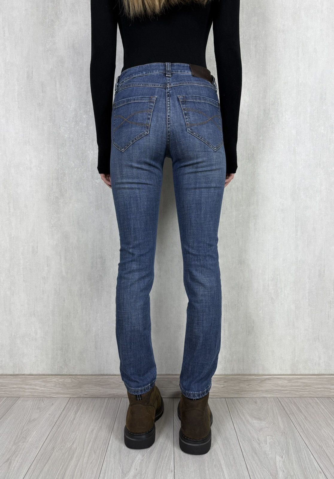 Brunello Cucinelli Brunello Cucinelli Women’s Skinny Fit Blue Denim Jeans Pants Size 26" / US 2 / IT 38 - 2 Thumbnail