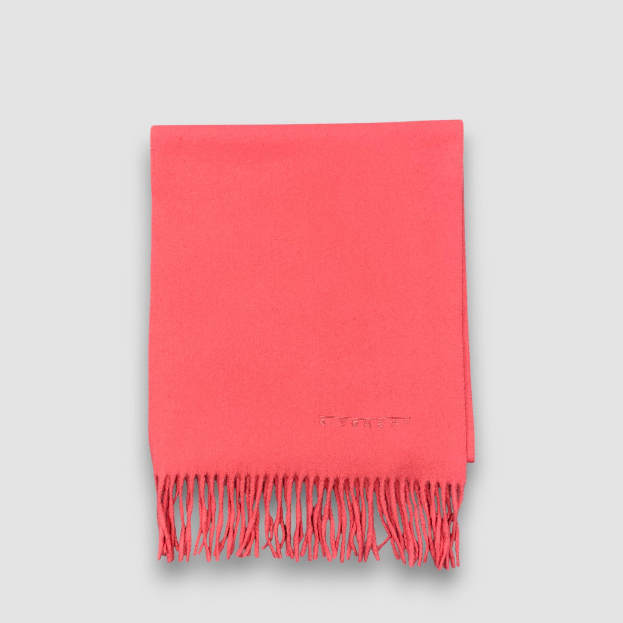 Japanese Brand Vintage Givenchy Scarf Muffler Wool Winter Fringe Scarves Size ONE SIZE - 2 Thumbnail