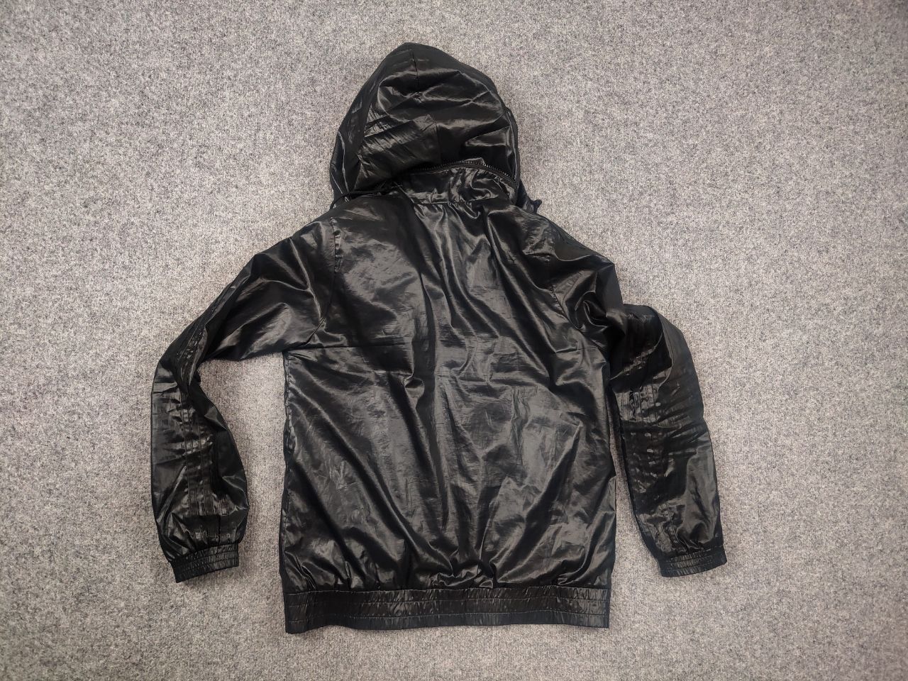 Adidas Vintage 00s all black Multi Pocket Bomber Jacket Y2K