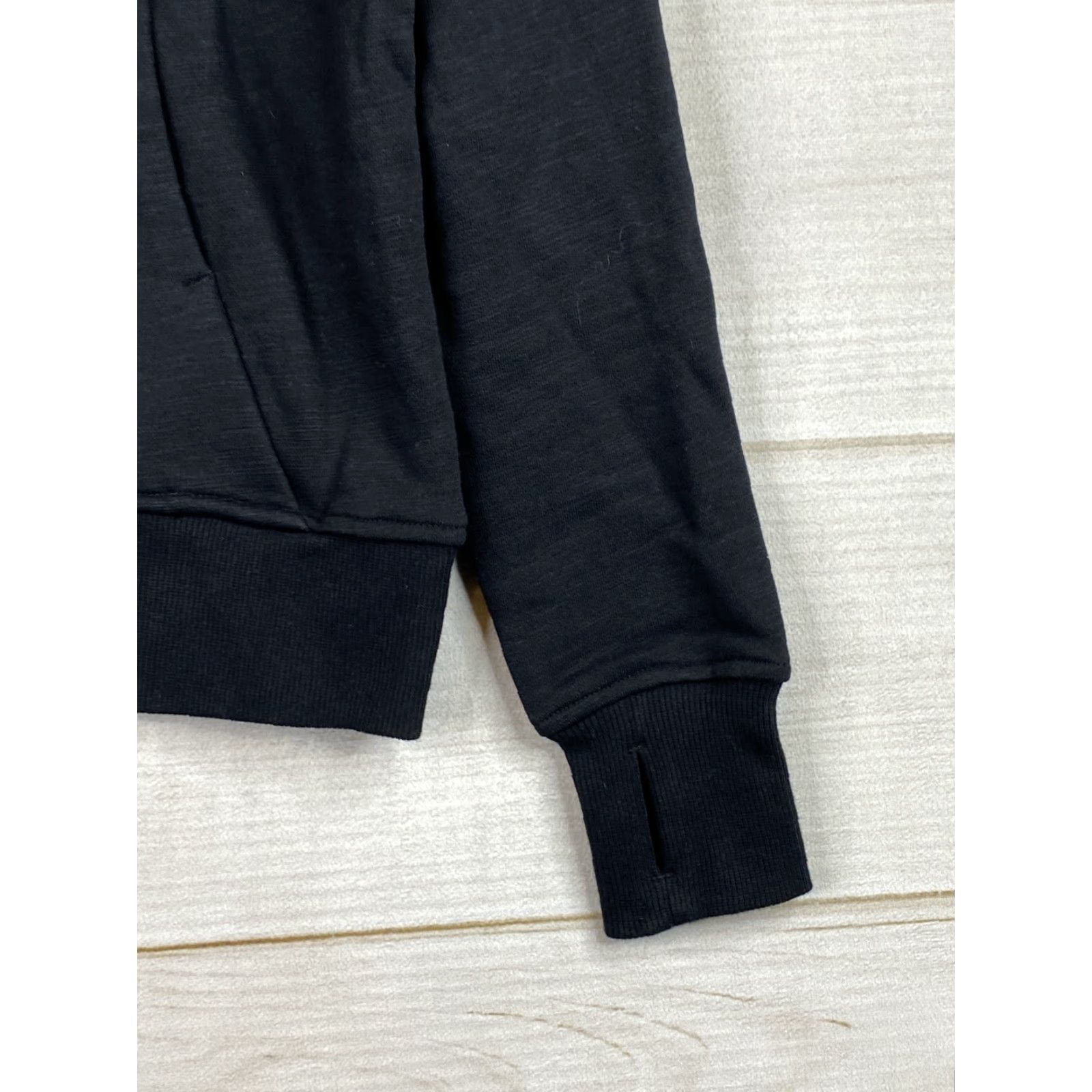 Vintage CRZ YOGA Hoodie Womens 00 Black Pullover Sweatshirt Long Sleeve Crew Neck Activewear Yoga Size XXS / US 00 / IT 34 - 3 Thumbnail