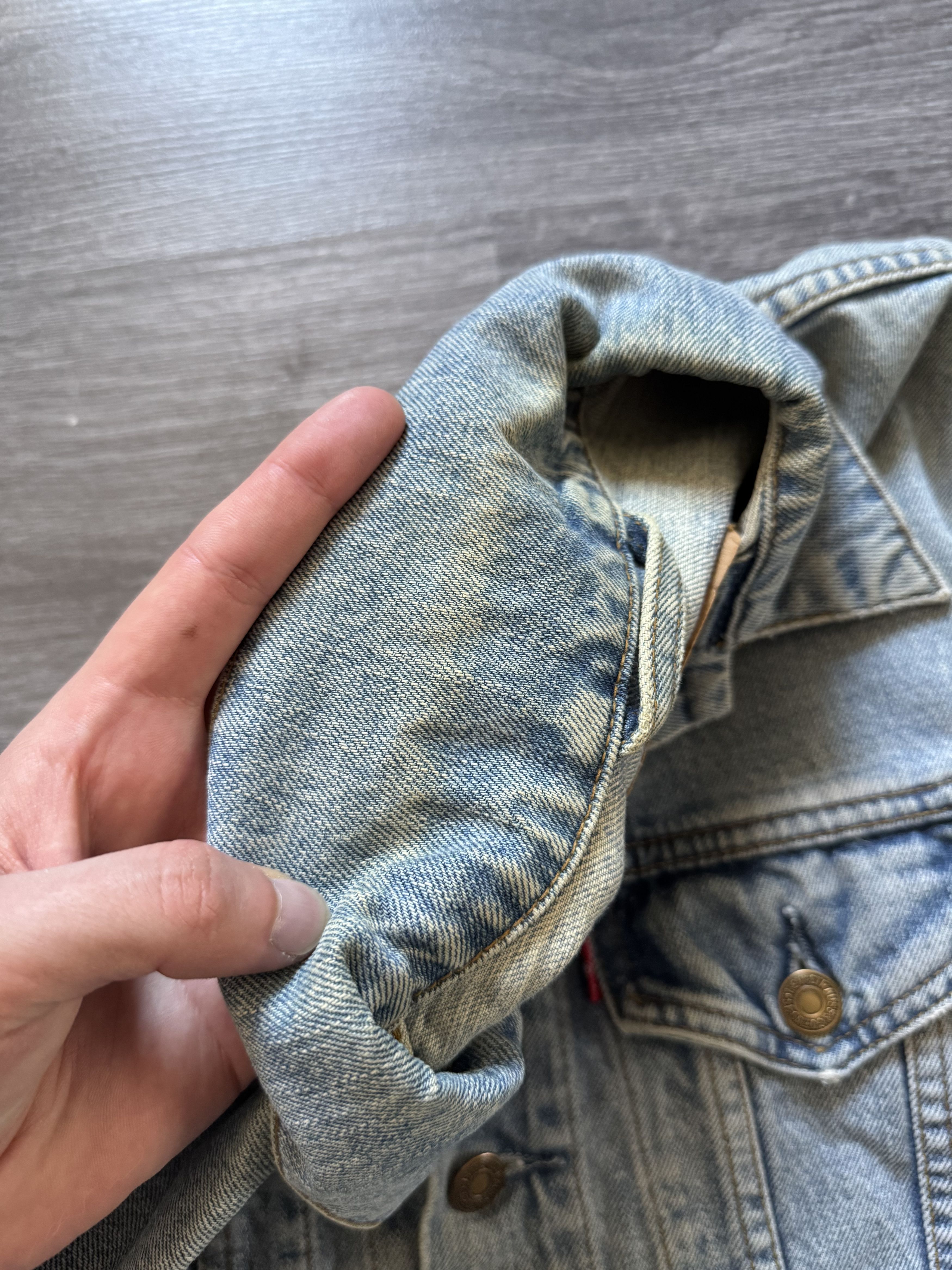 Levi's × Levi's Vintage Clothing × Vintage Vintage 90s Levi's Trucker Denim Jacket S-M Size S / US 4 / IT 40 - 7 Thumbnail