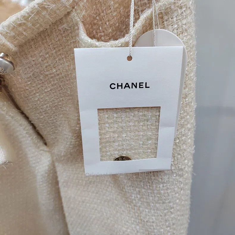 Chanel Chanel Pearl buckle braided wide-leg trousers Size 25" / US 0 / IT 36 - 4 Thumbnail