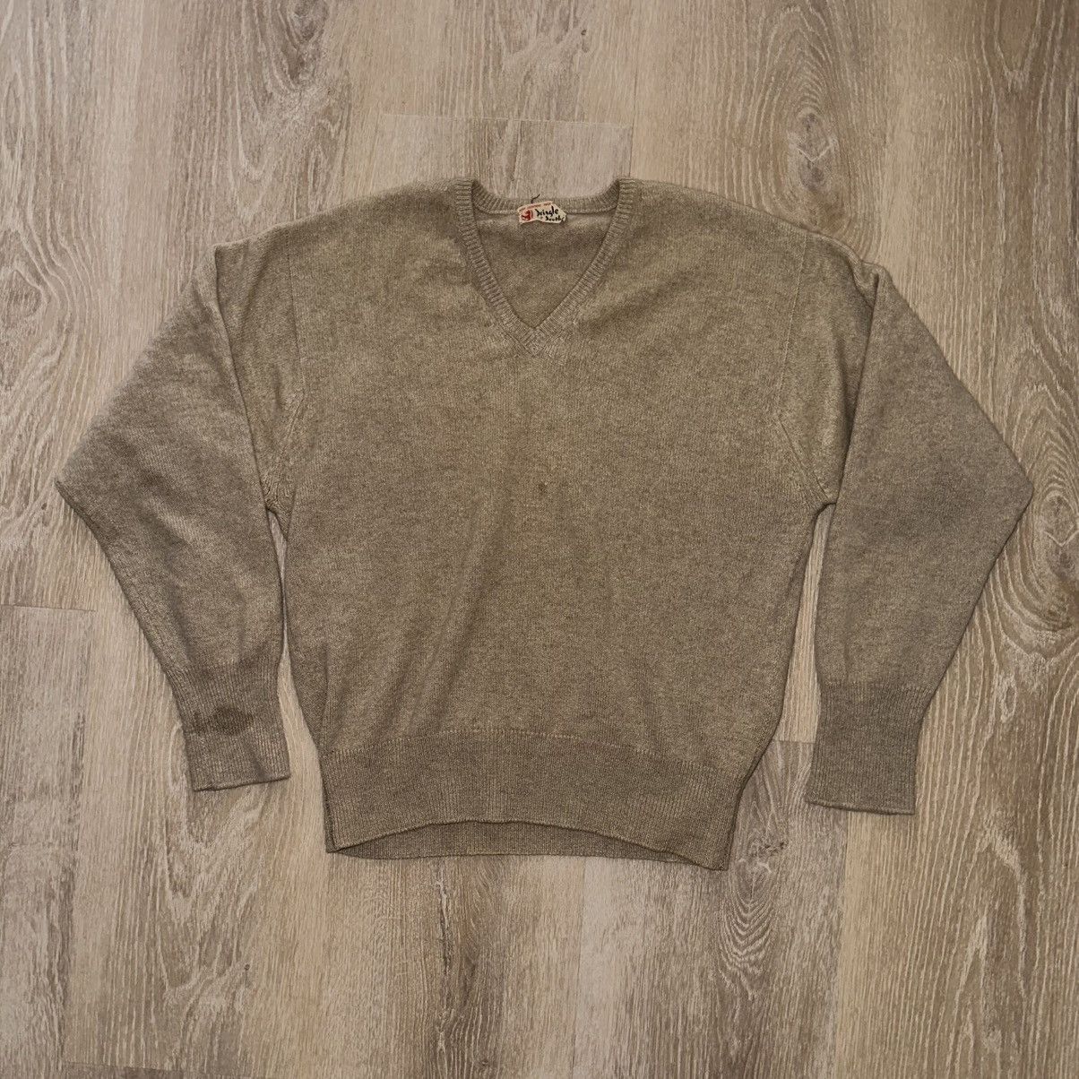 80s Pringle Pure Cashmere V Gray 44 Pringle Cashmere Sweater | Grailed