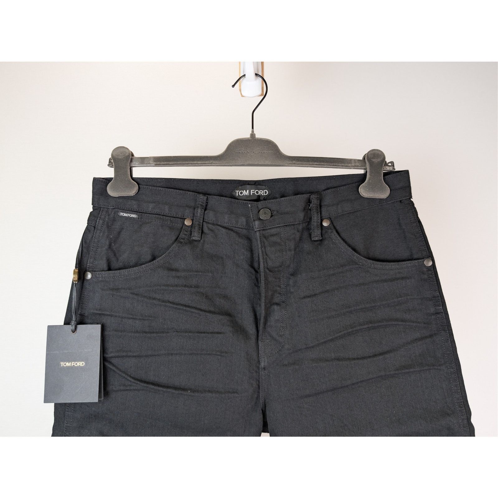 Tom Ford o1rshd1 Tapered Fit Denim Jeans in Black Size US 34 / EU 50 - 3 Thumbnail