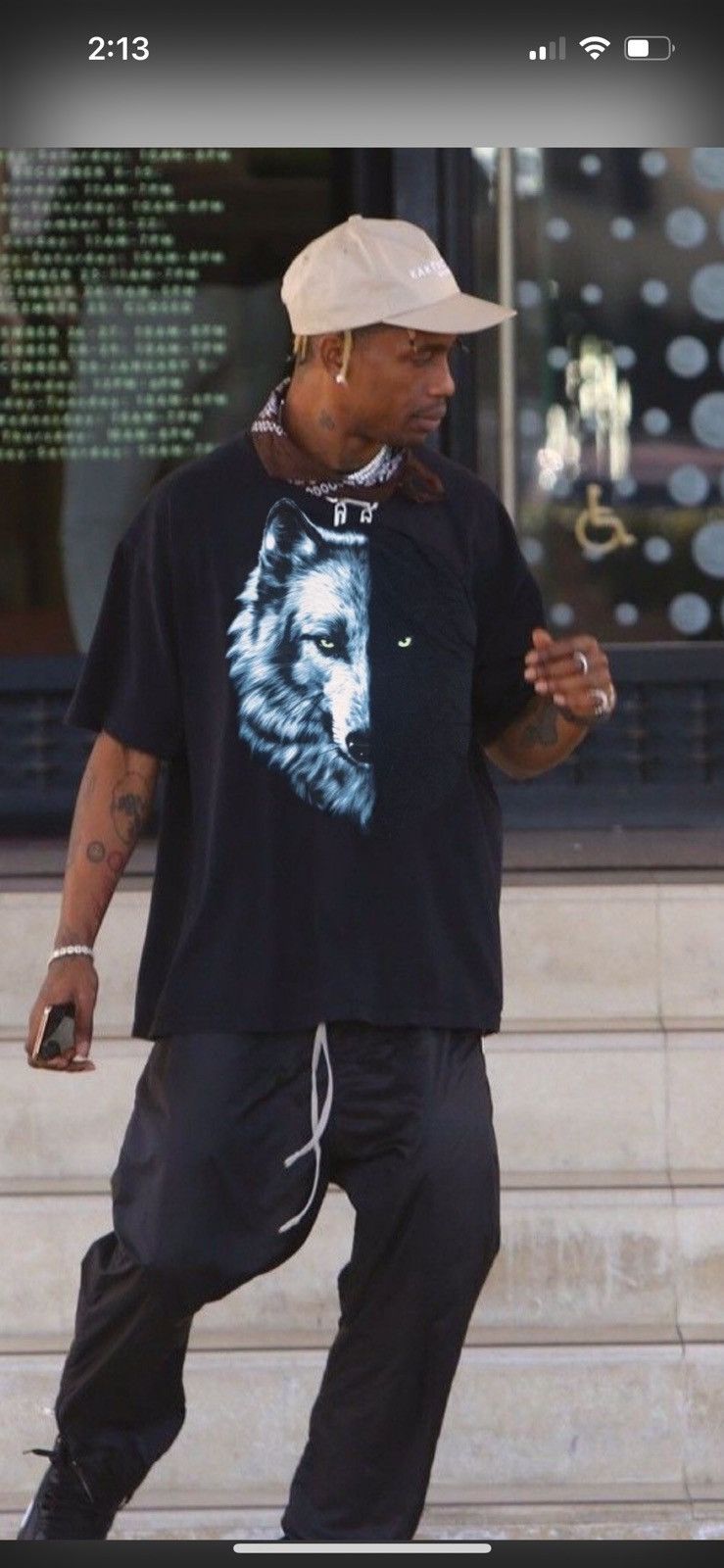 Fruit Of The Loom Vintage Y2K Wolf Tee 👀 Thrashed to perfection 4Gseller Size US XL / EU 56 / 4 - 2 Thumbnail