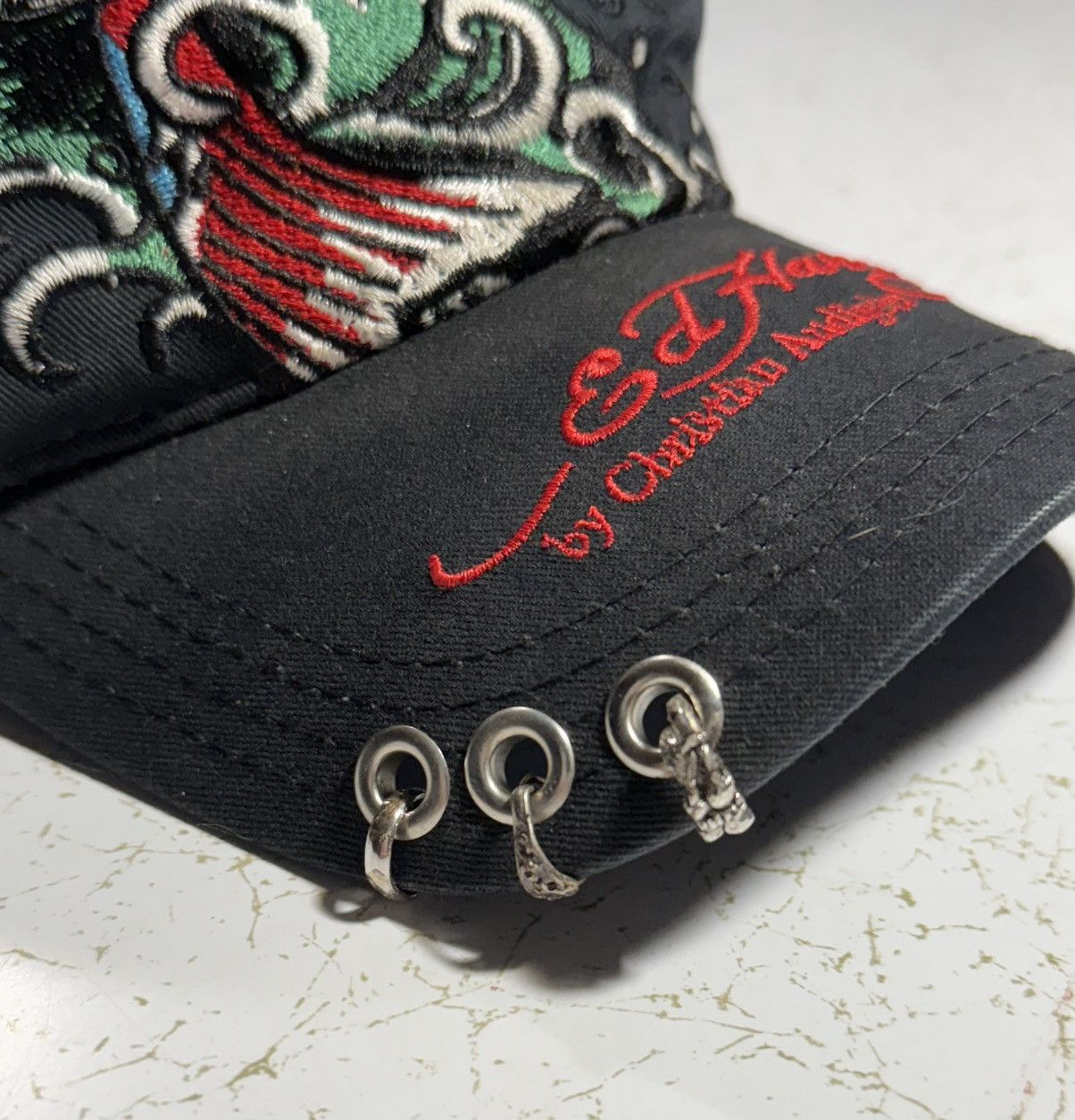 Ed Hardy Ed Hardy Koi Embroidered Hat Size ONE SIZE - 3 Thumbnail
