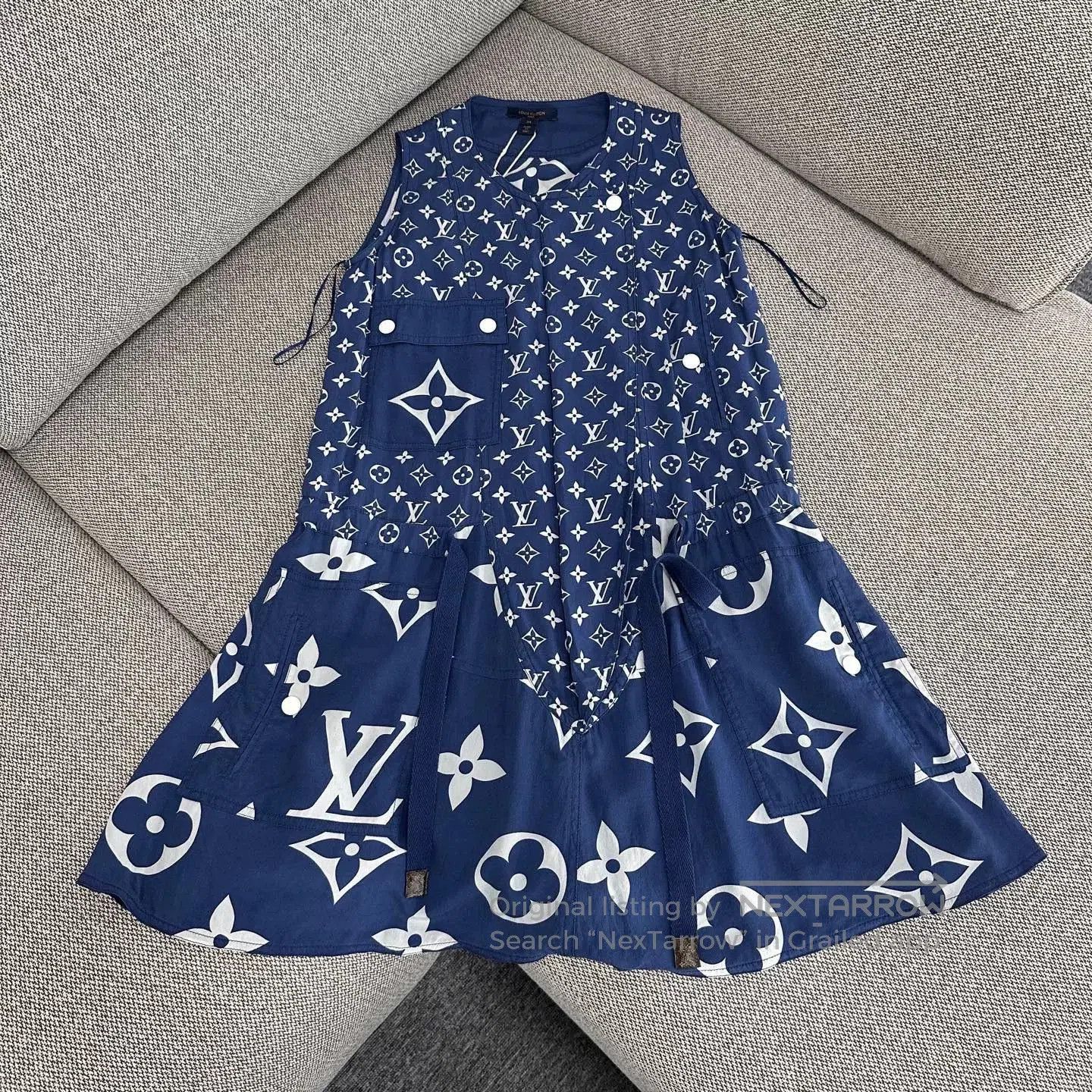 Louis Vuitton Sleeveless A-Line Dress.