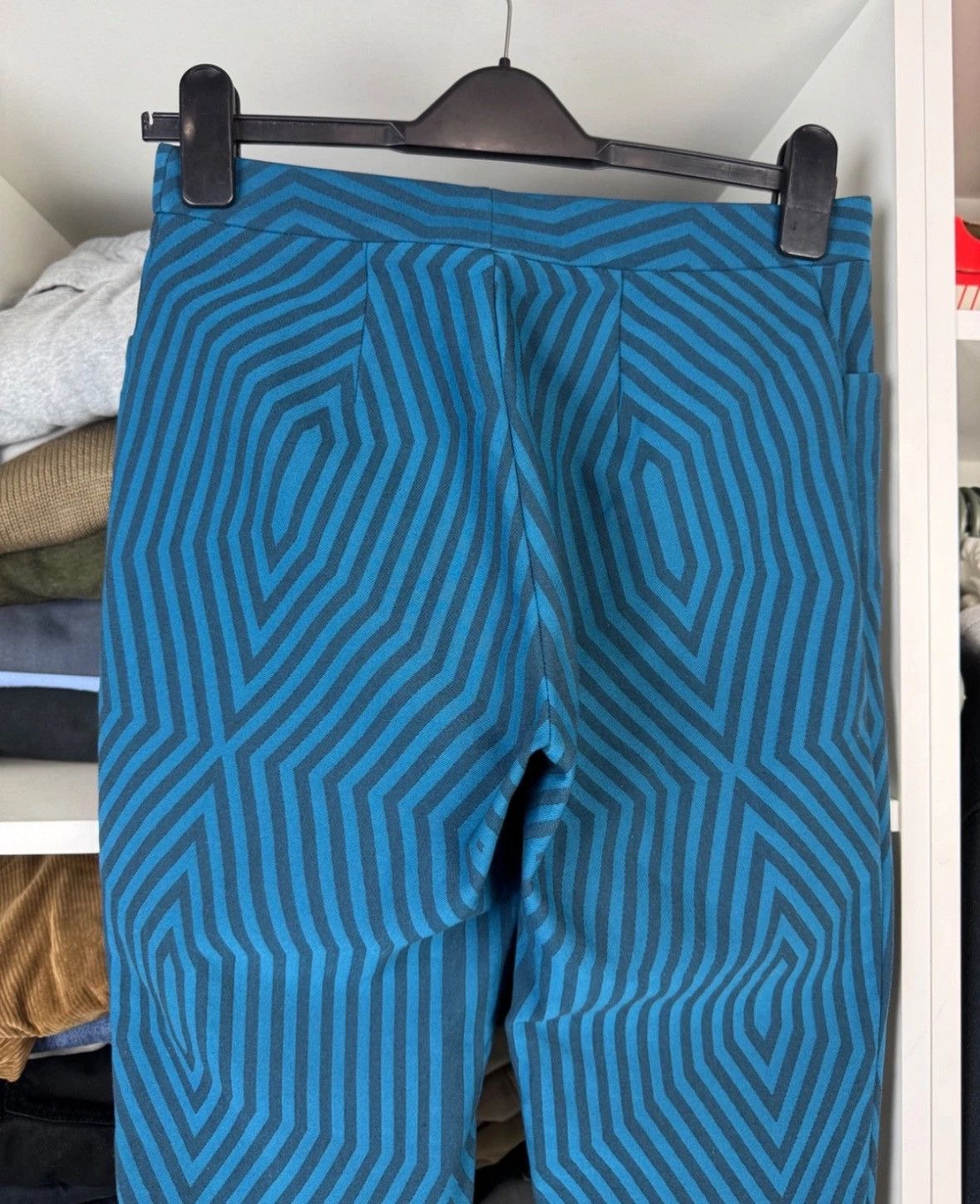Issey Miyake Issey Miyake Women's Geometric Print Pants Trousers Size 3 Size 27" / US 4 / IT 40 - 19 Thumbnail