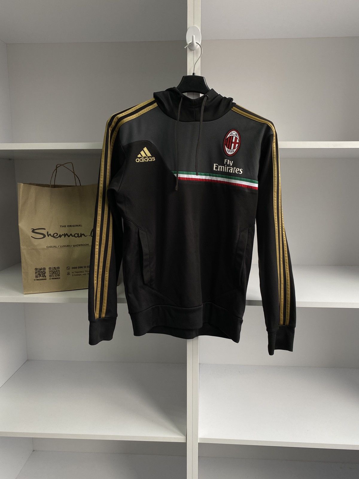 Adidas × Vintage Vintage Adidas Milan Hoodie Sweatshirt Size US M / EU 48-50 / 2 - 1 Thumbnail