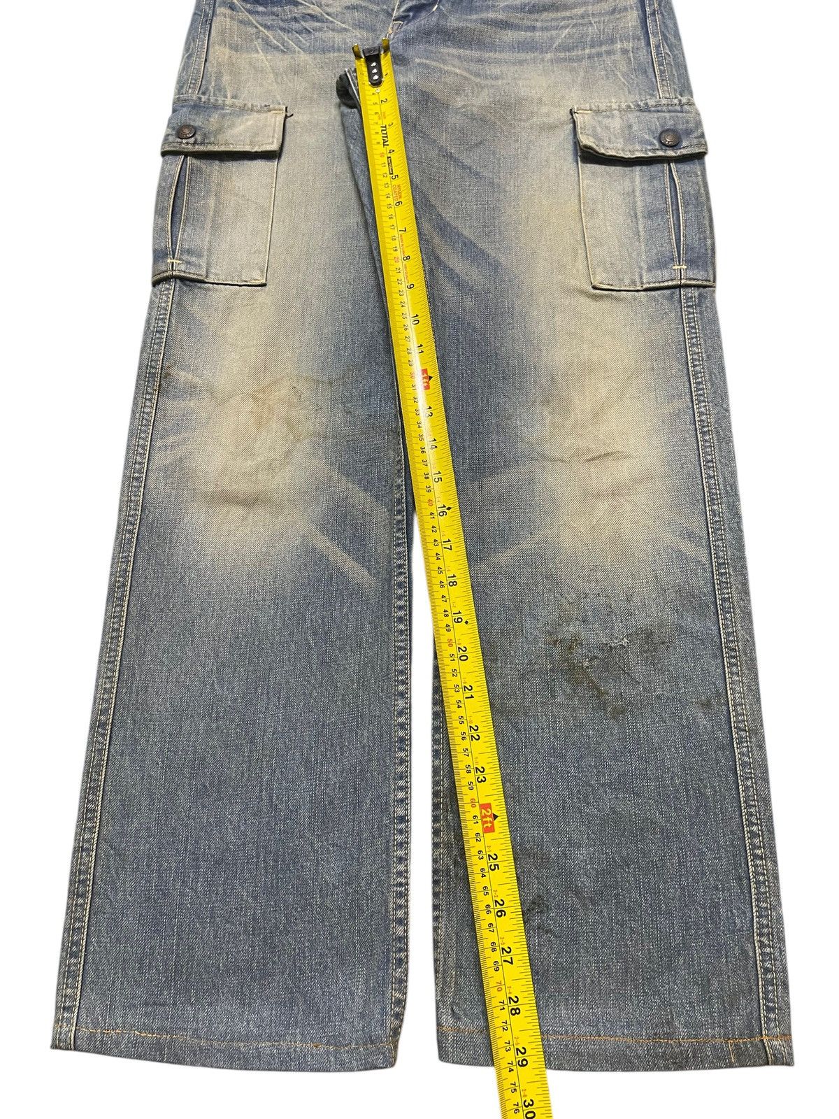 Hysteric Glamour Vintage Japan Gowest Faded Wash Mud Dirty Style Loose Jeans Size US 32 / EU 48 - 15 Thumbnail