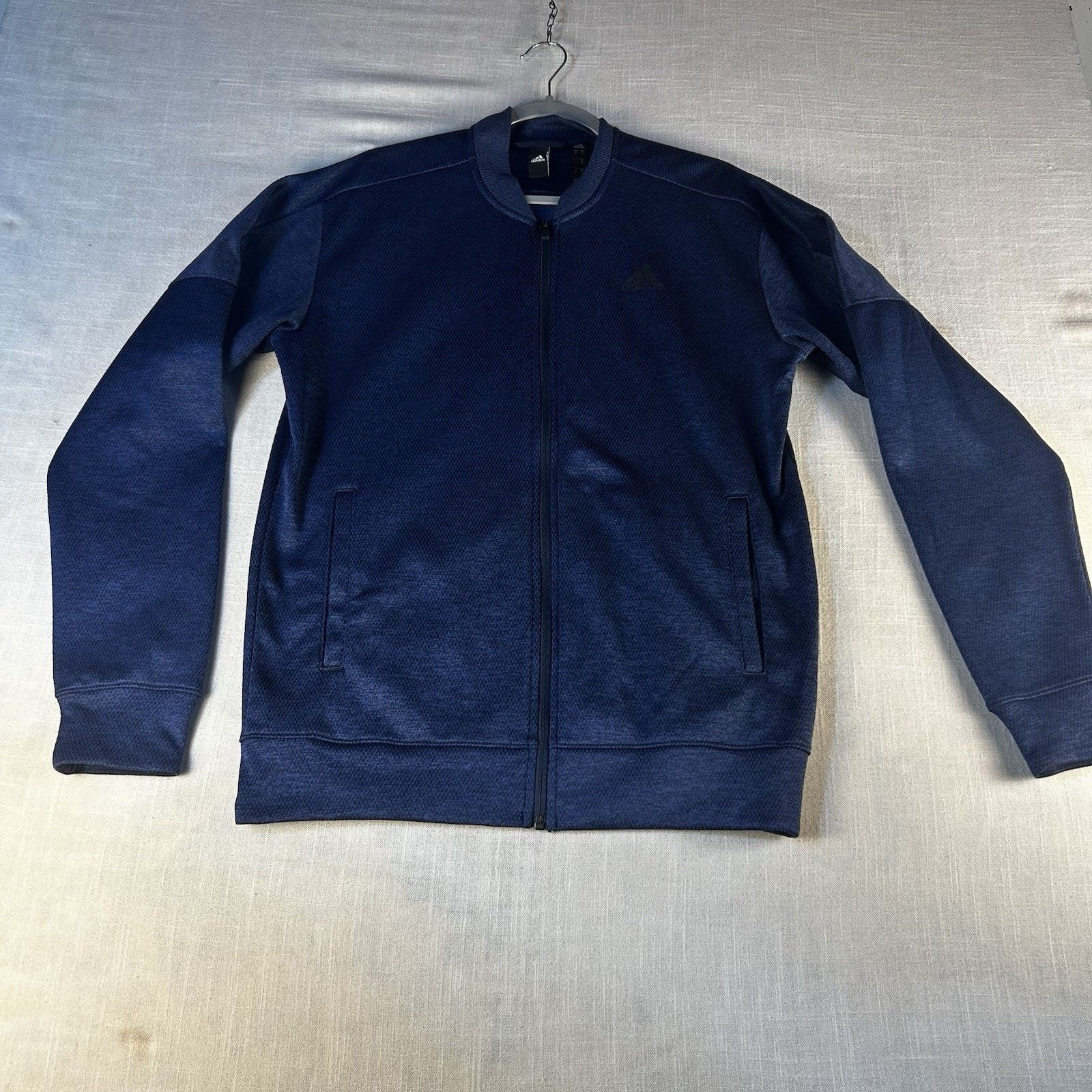 Adidas ADIDAS M Mens Blue Front Pocket Sweatshirt FullZip Climawa Size US M / EU 48-50 / 2 - 1 Thumbnail