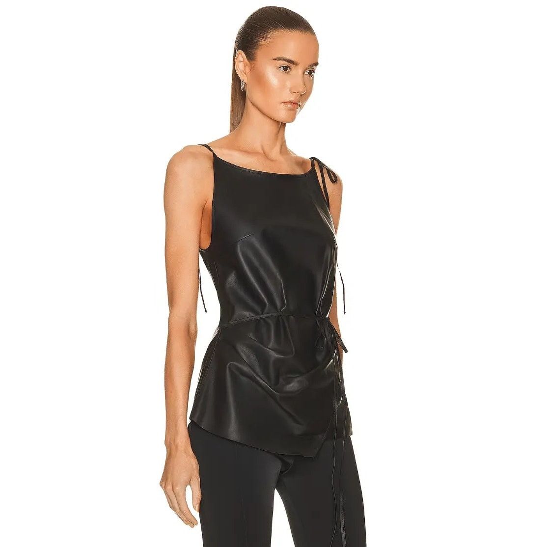 Acne Studios $1250 Acne Studios Sleeveless Leather Blouse Size S / US 4 / IT 40 - 5 Thumbnail